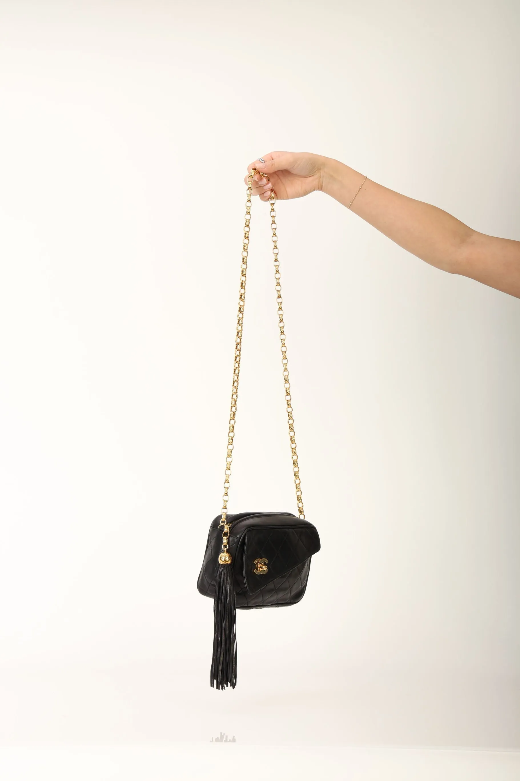 Chanel 1991 Lambskin Bijoux Mini Camera Bag