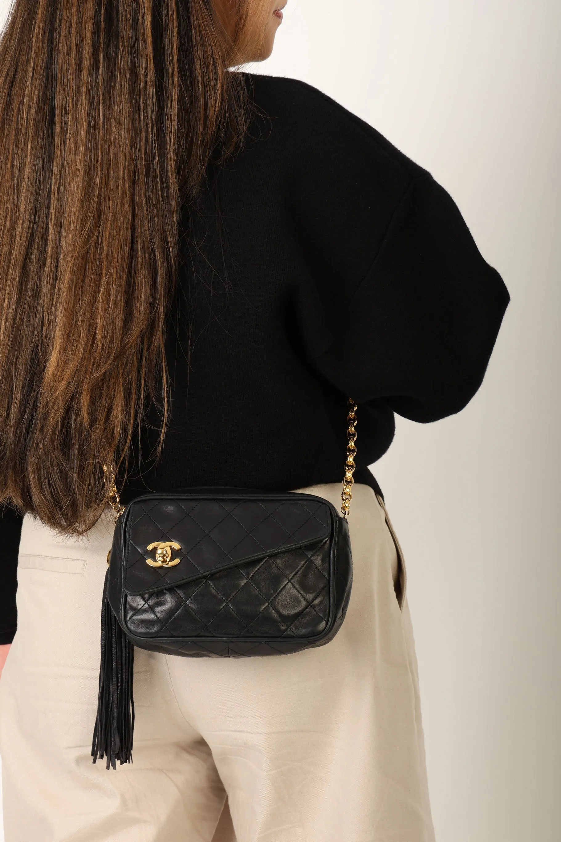 Chanel 1991 Lambskin Bijoux Mini Camera Bag