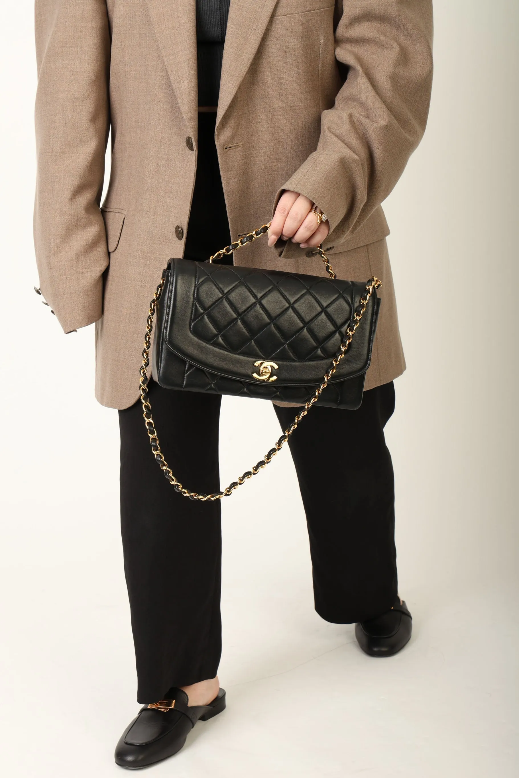 Chanel 1991 Lambskin Medium Diana