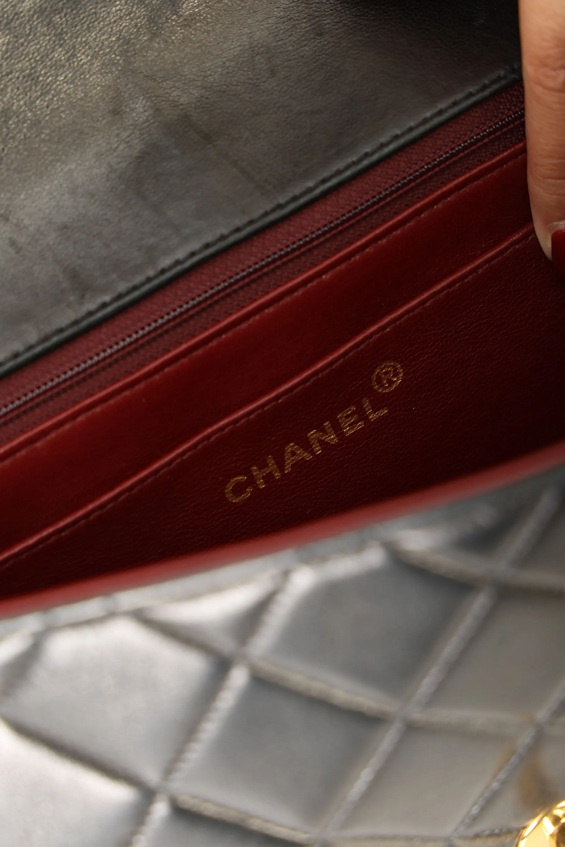 Chanel 1991 Lambskin Medium Diana