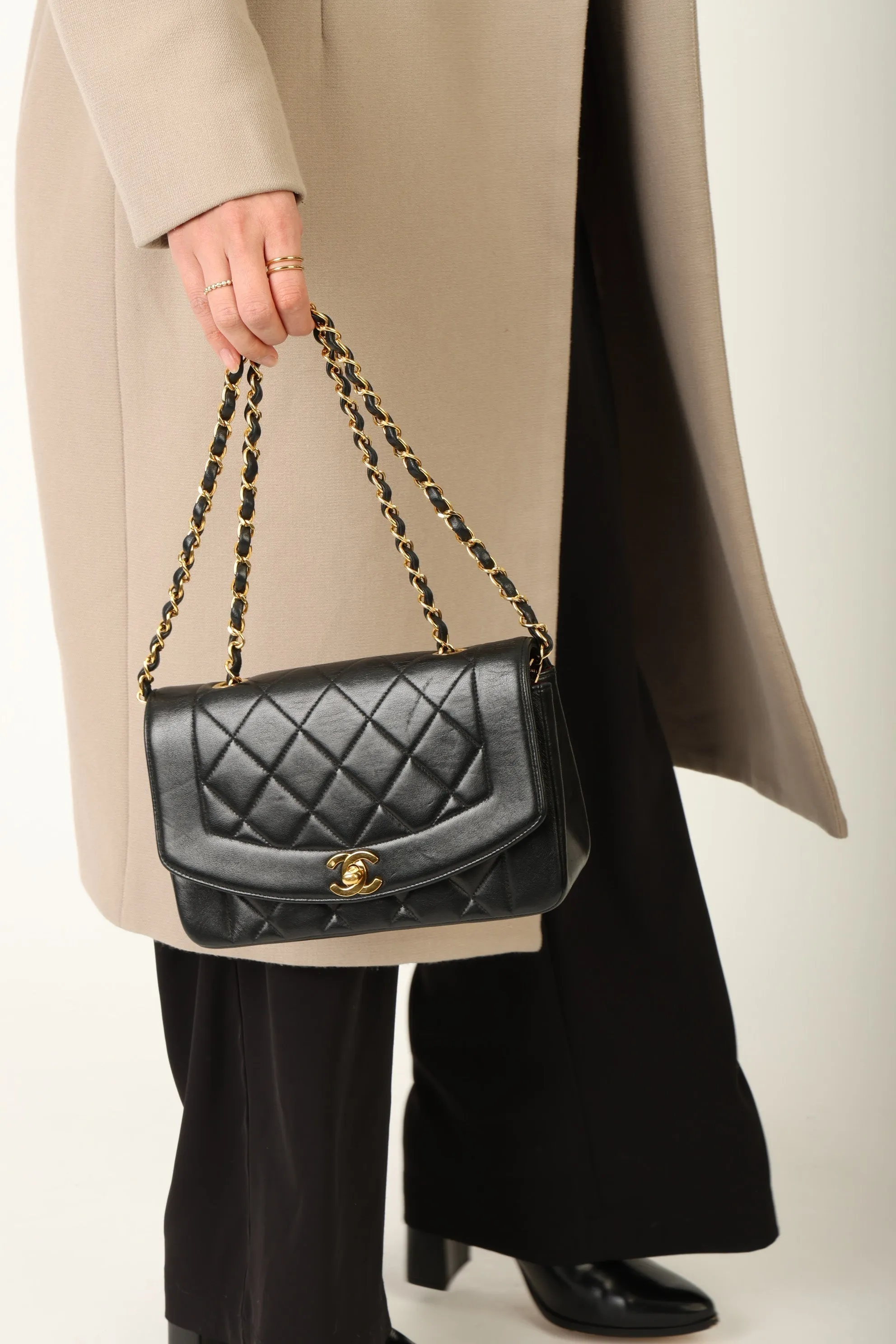 Chanel 1991 Lambskin Small Diana