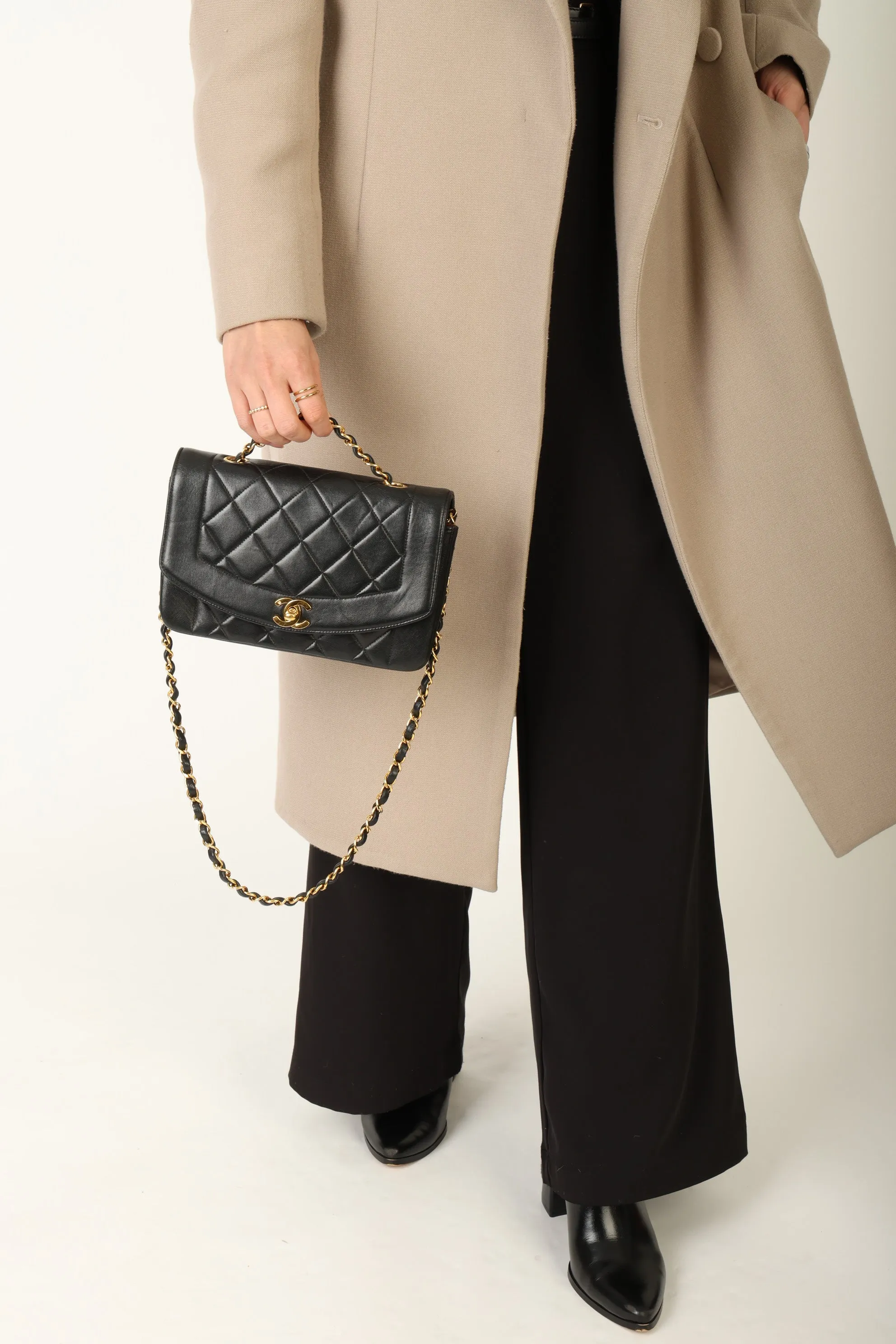 Chanel 1991 Lambskin Small Diana