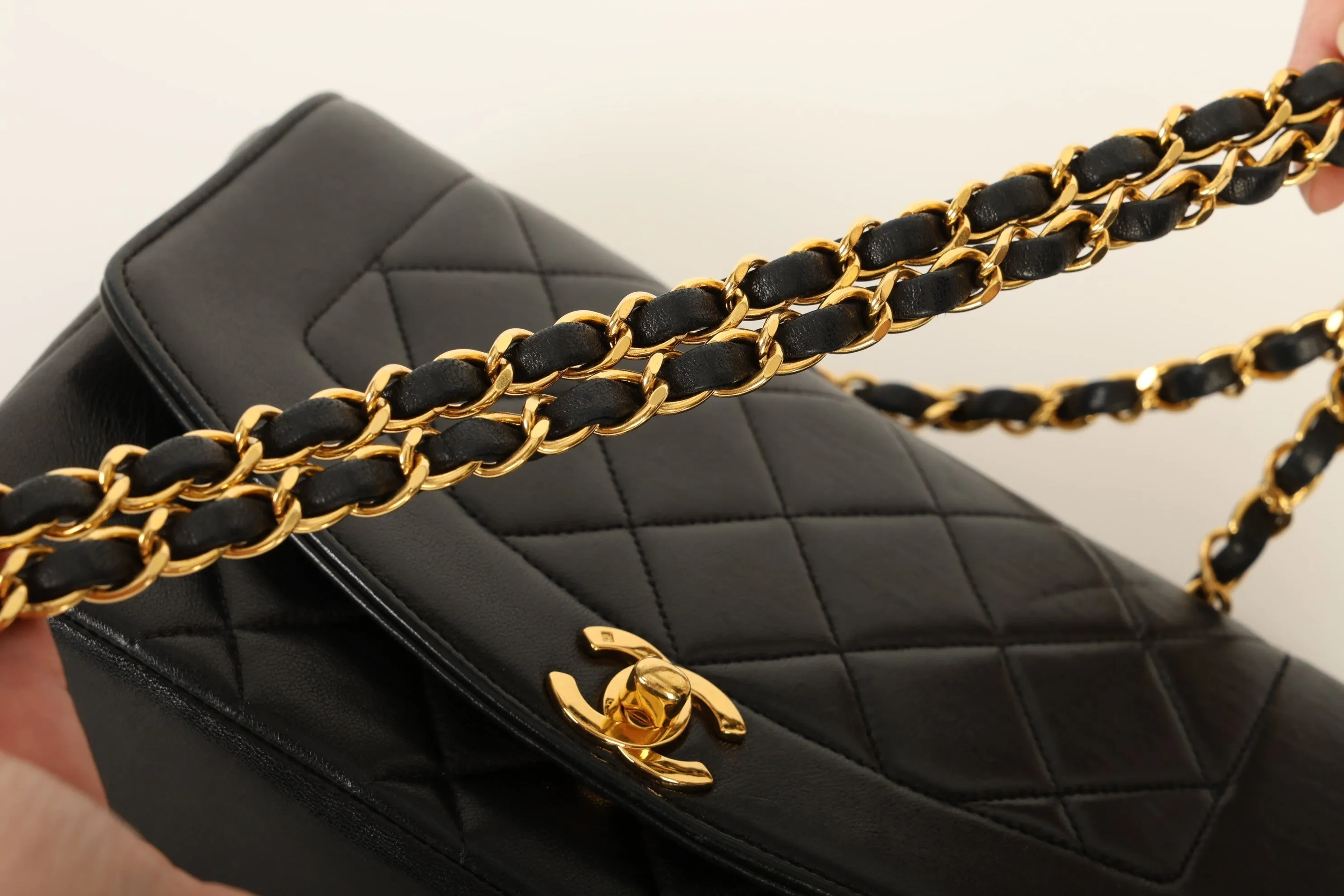 Chanel 1991 Lambskin Small Diana