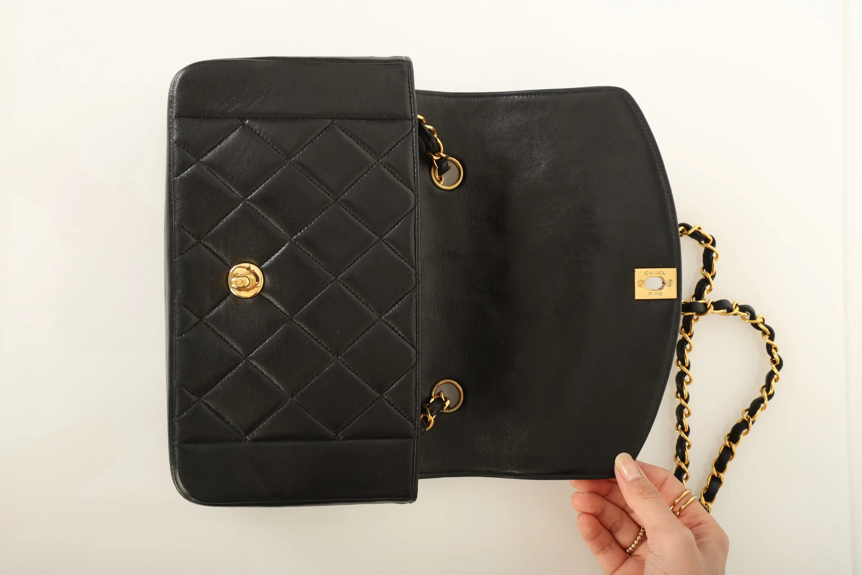 Chanel 1991 Lambskin Small Diana