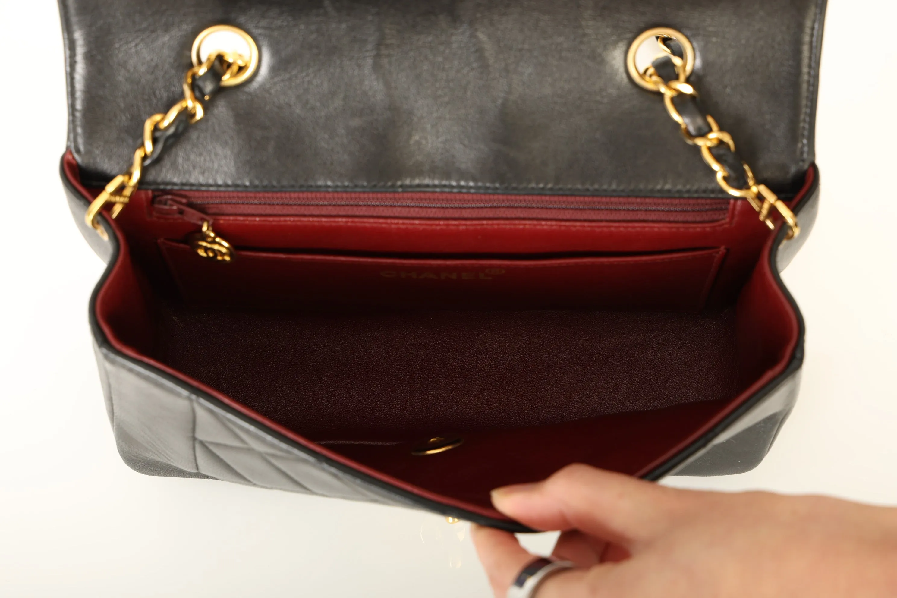 Chanel 1991 Lambskin Small Diana