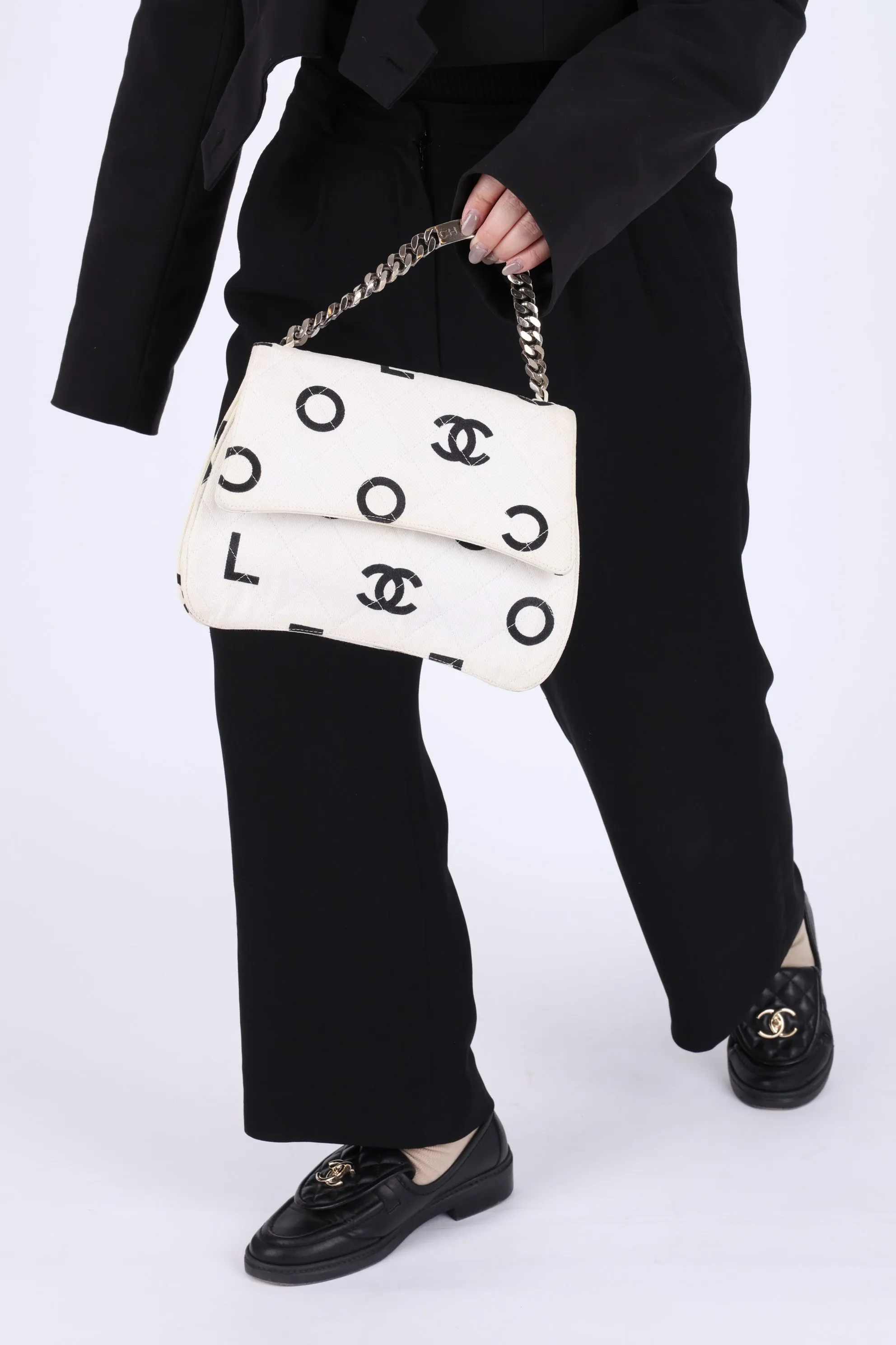 Chanel 1996 Canvas Coco Chain Top Handle