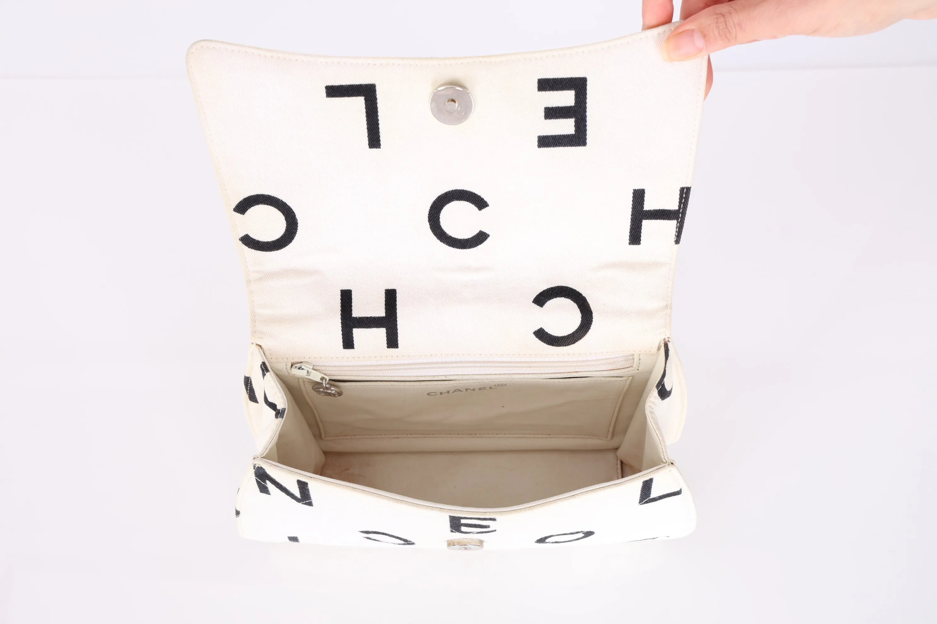Chanel 1996 Canvas Coco Chain Top Handle