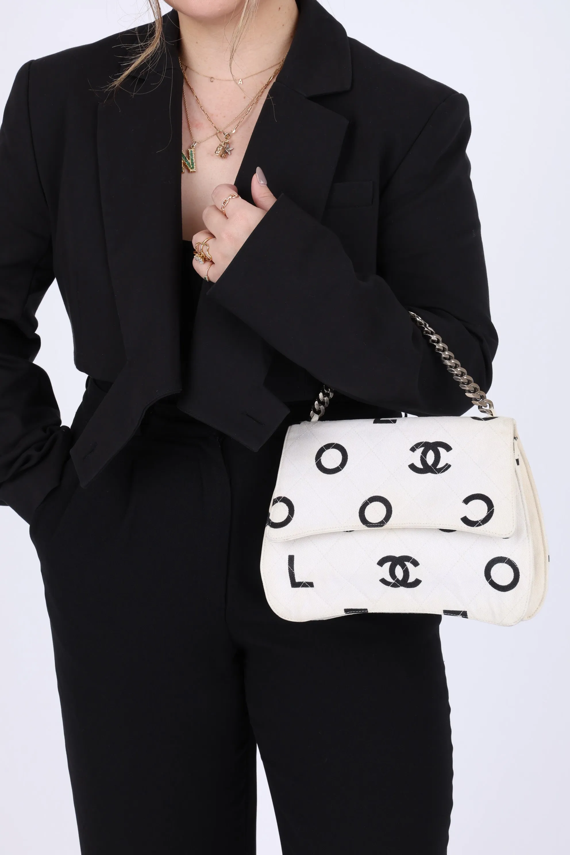 Chanel 1996 Canvas Coco Chain Top Handle