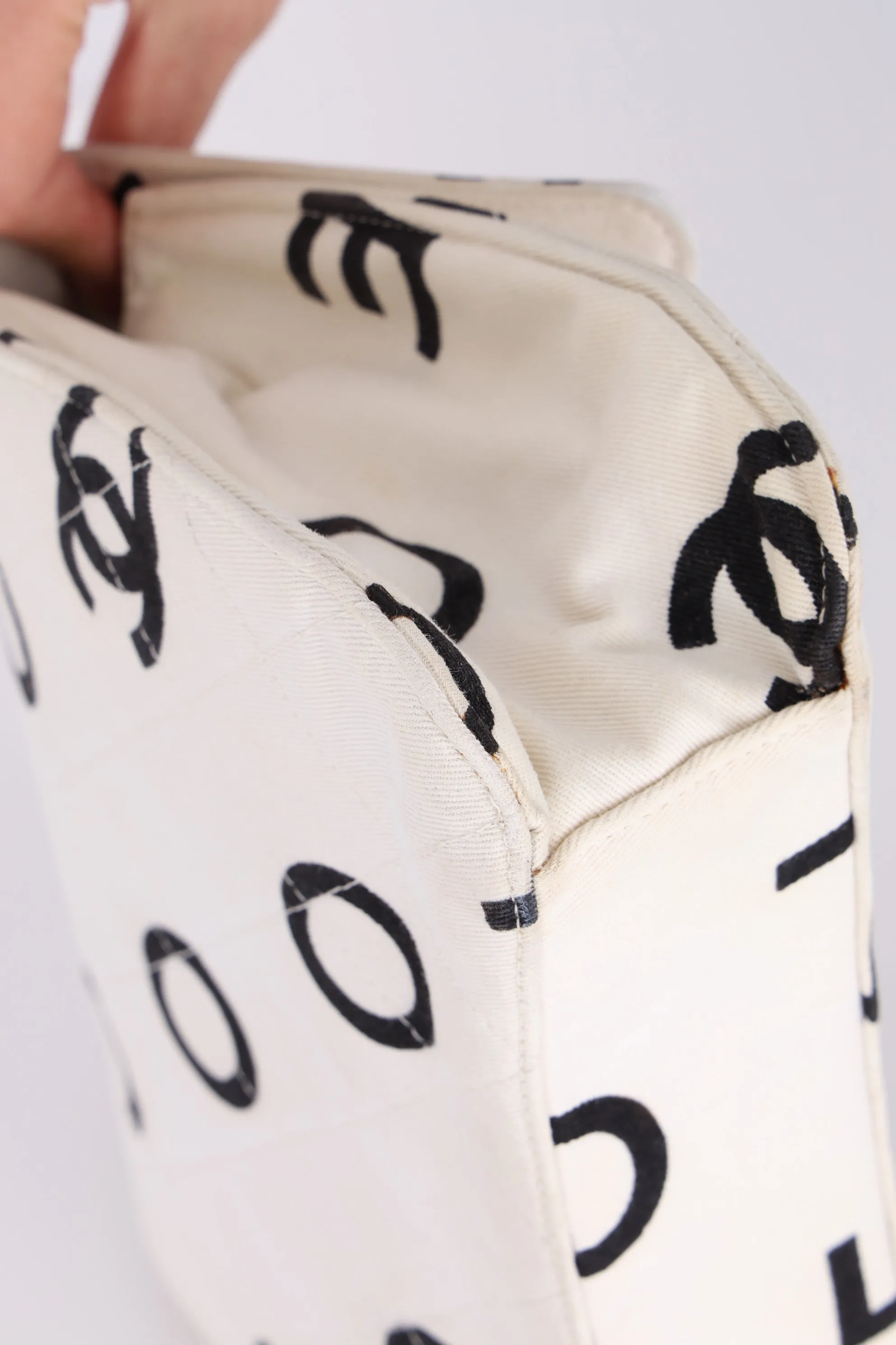 Chanel 1996 Canvas Coco Chain Top Handle