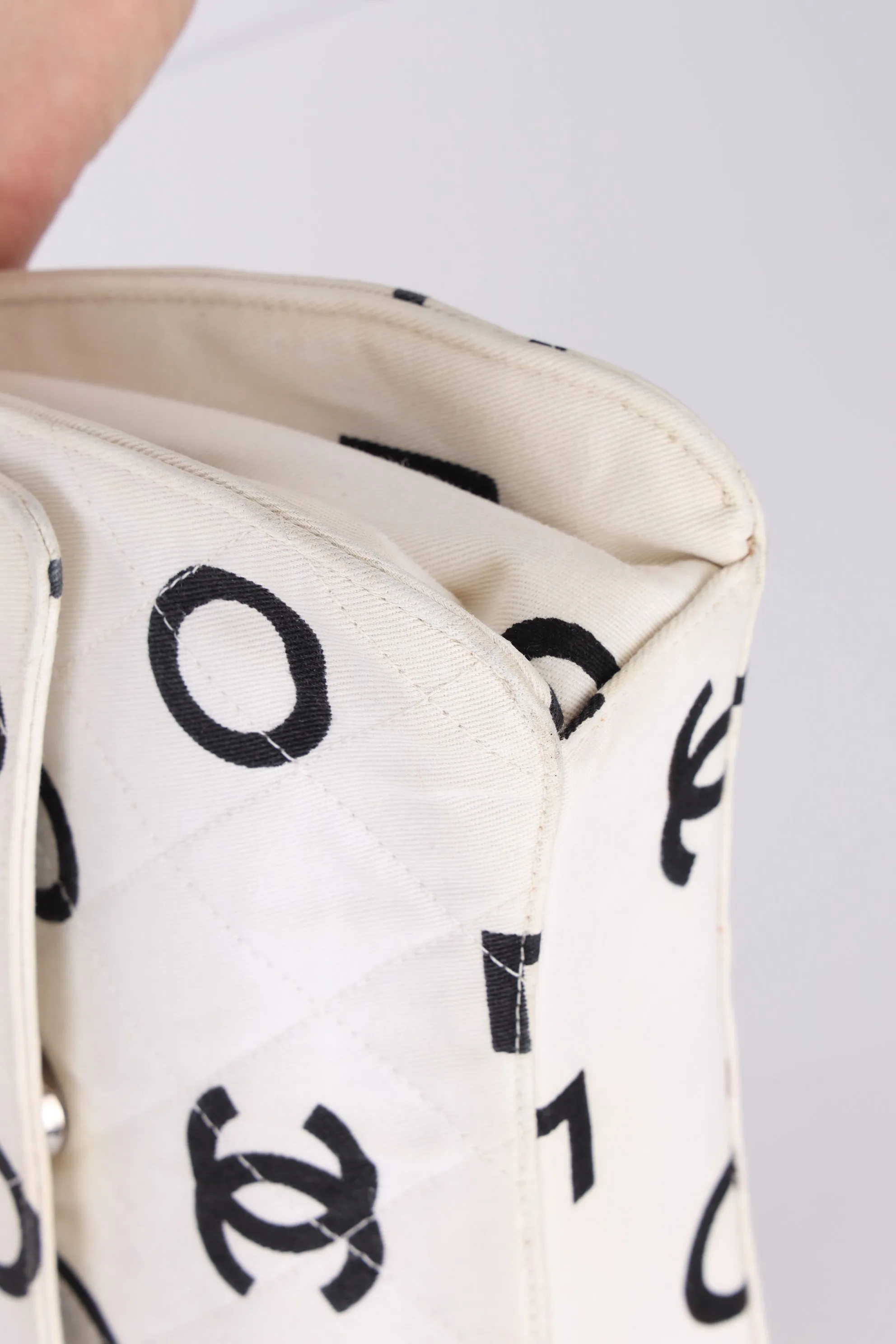 Chanel 1996 Canvas Coco Chain Top Handle