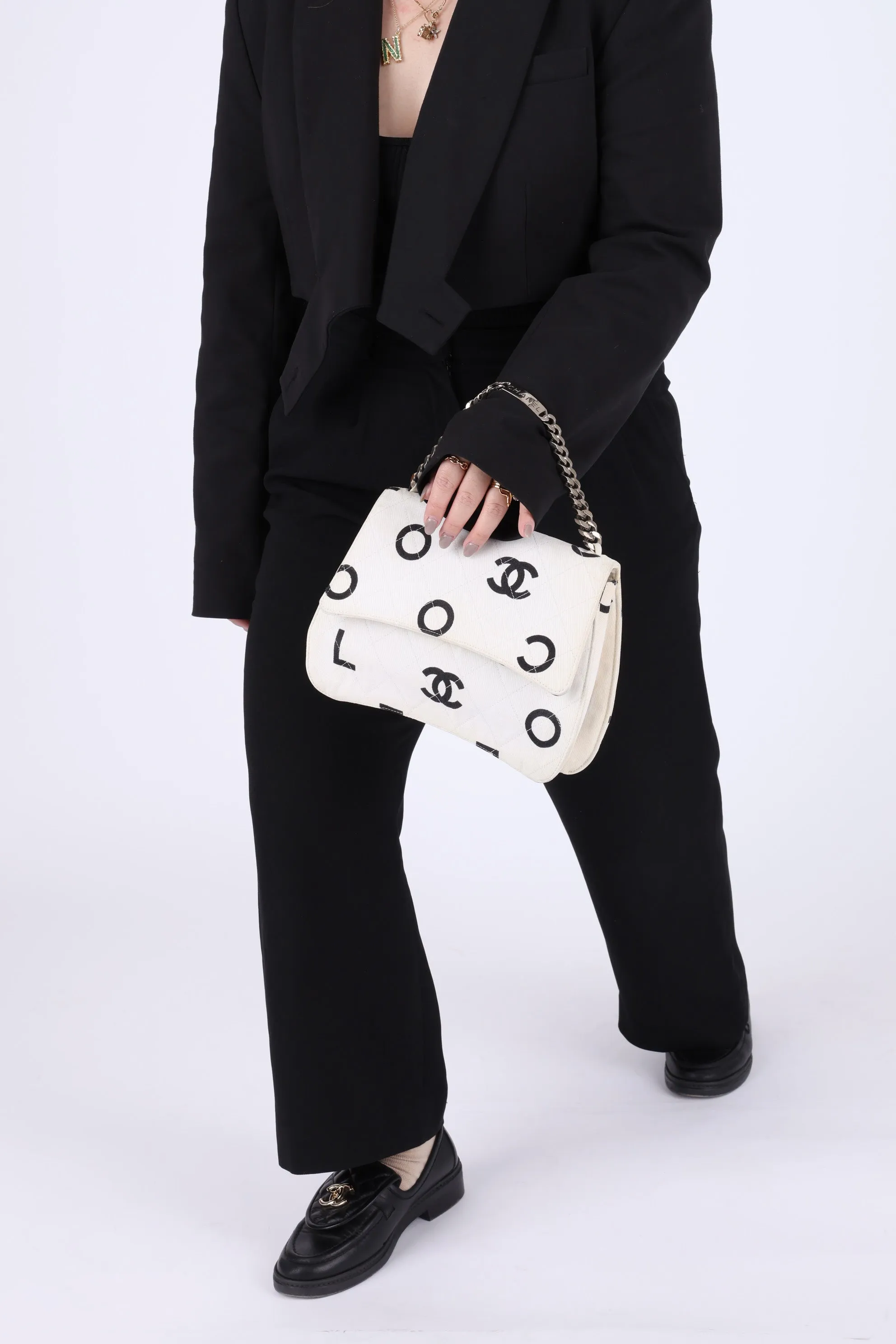 Chanel 1996 Canvas Coco Chain Top Handle