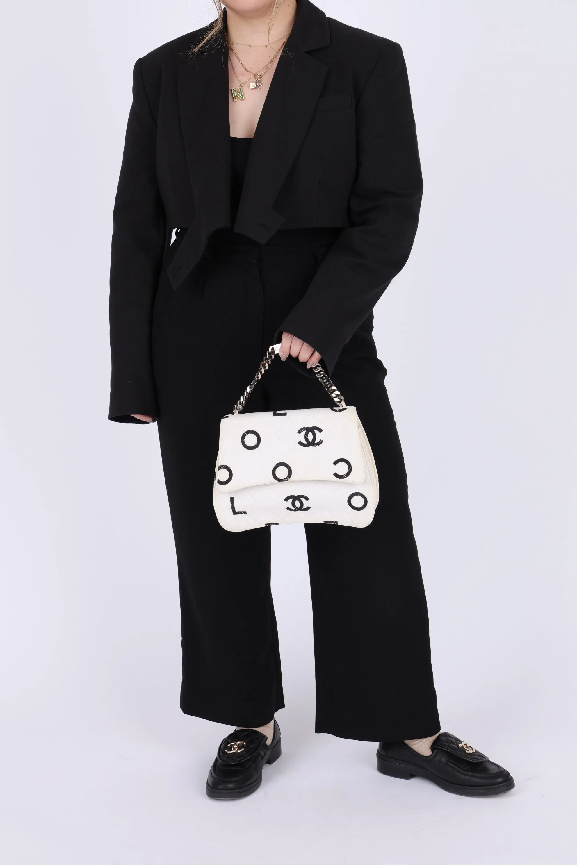Chanel 1996 Canvas Coco Chain Top Handle