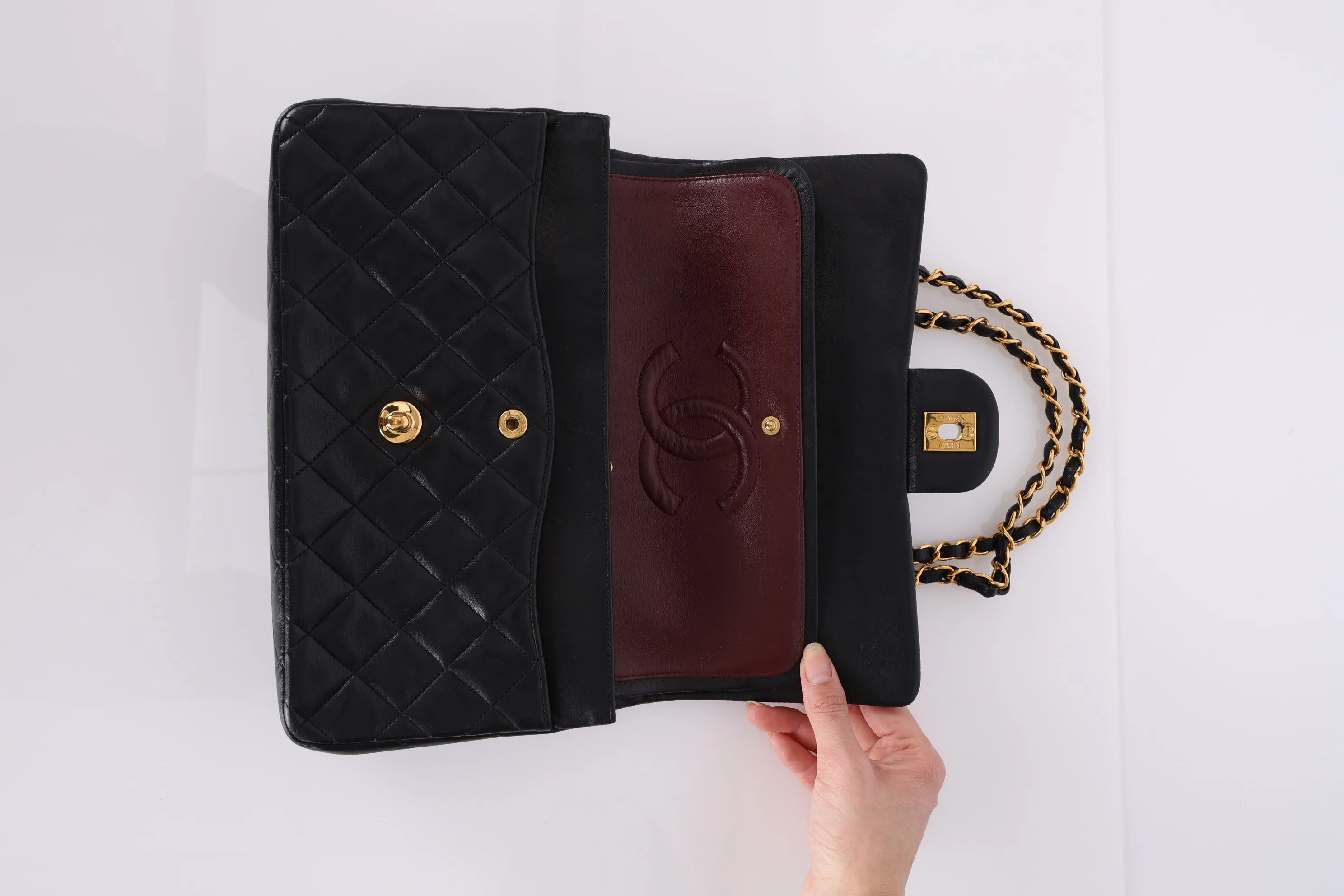 Chanel 1996 Lambskin Medium Double Flap