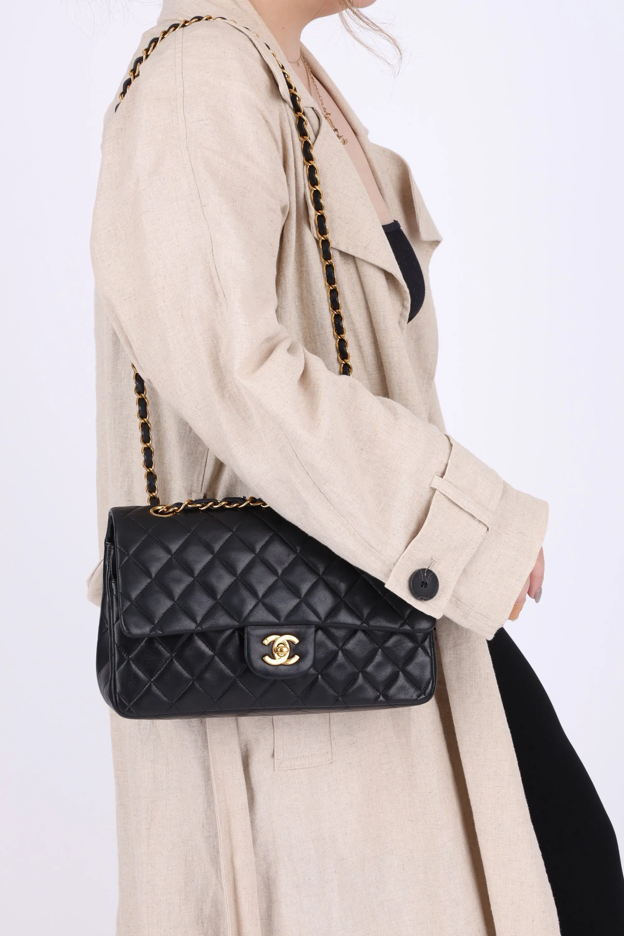 Chanel 1996 Lambskin Medium Double Flap