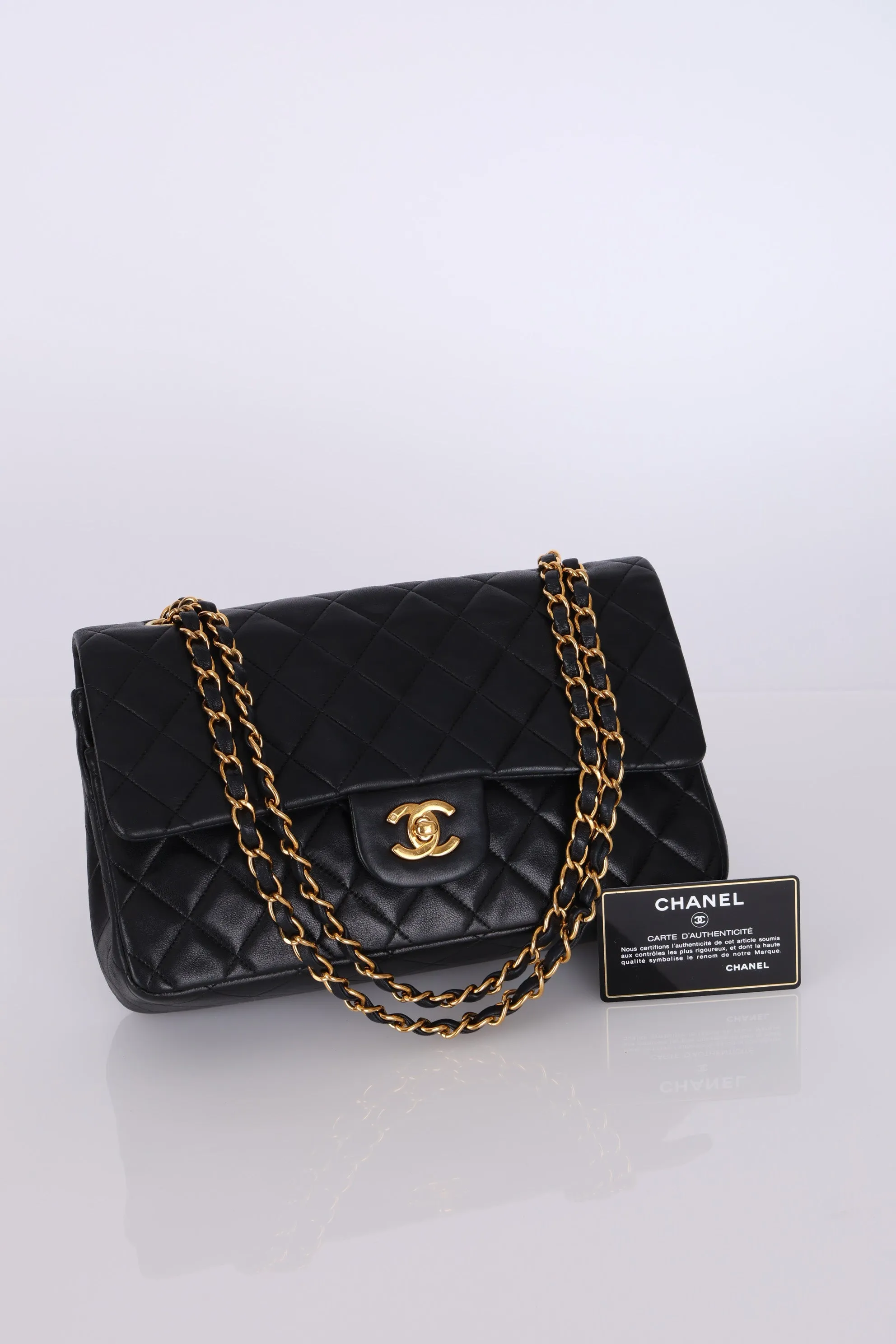 Chanel 1996 Lambskin Medium Double Flap