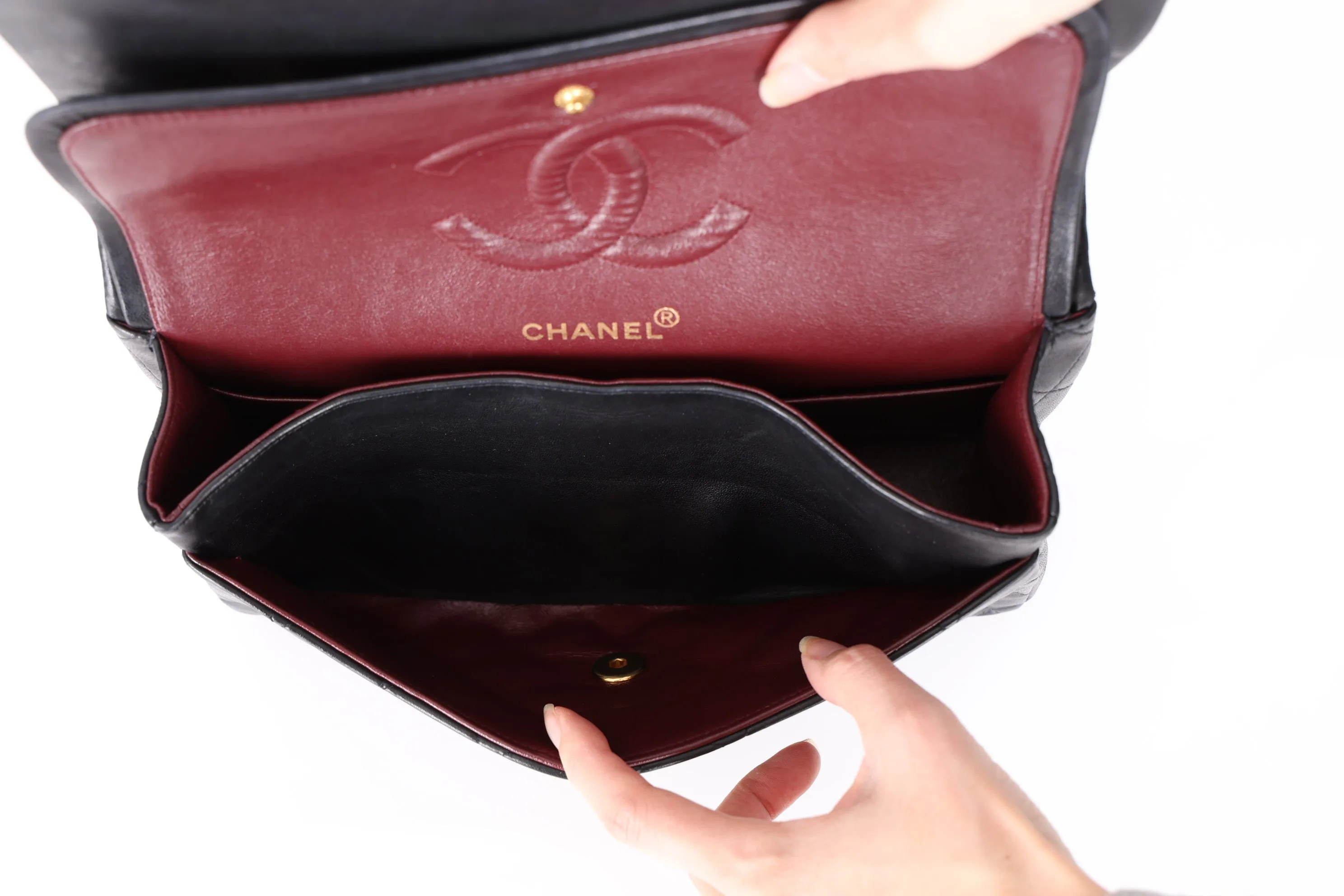 Chanel 1996 Lambskin Medium Double Flap