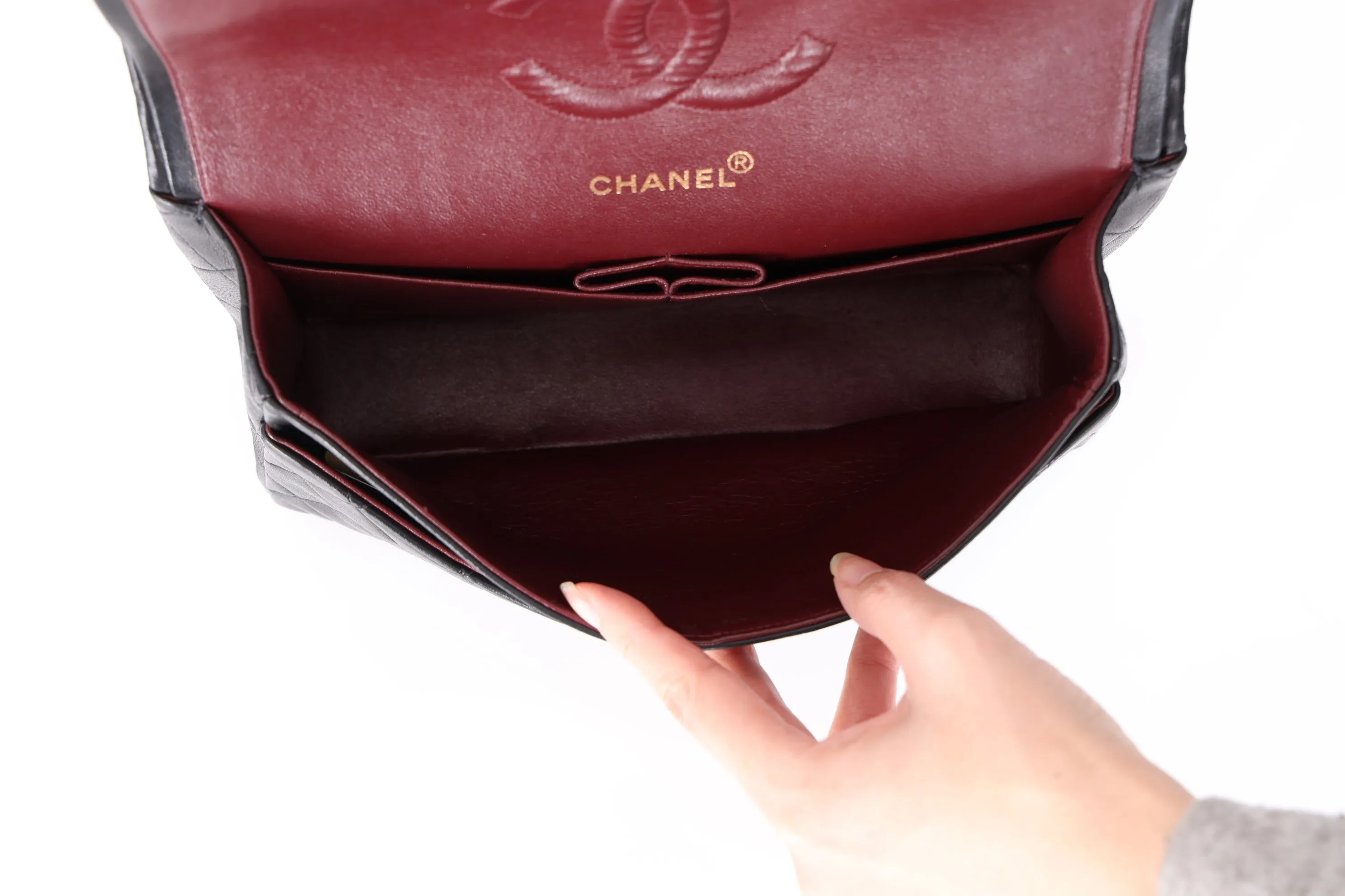 Chanel 1996 Lambskin Medium Double Flap