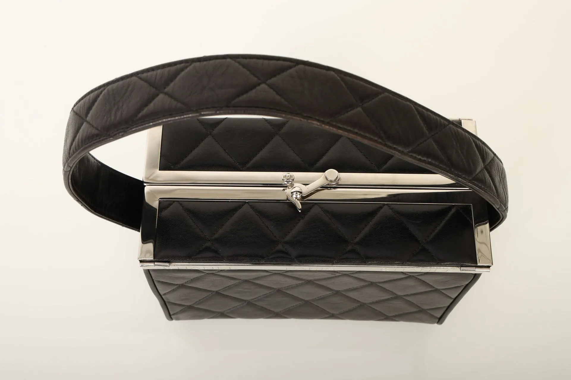 Chanel 1996 Lambskin Top Handle Vanity