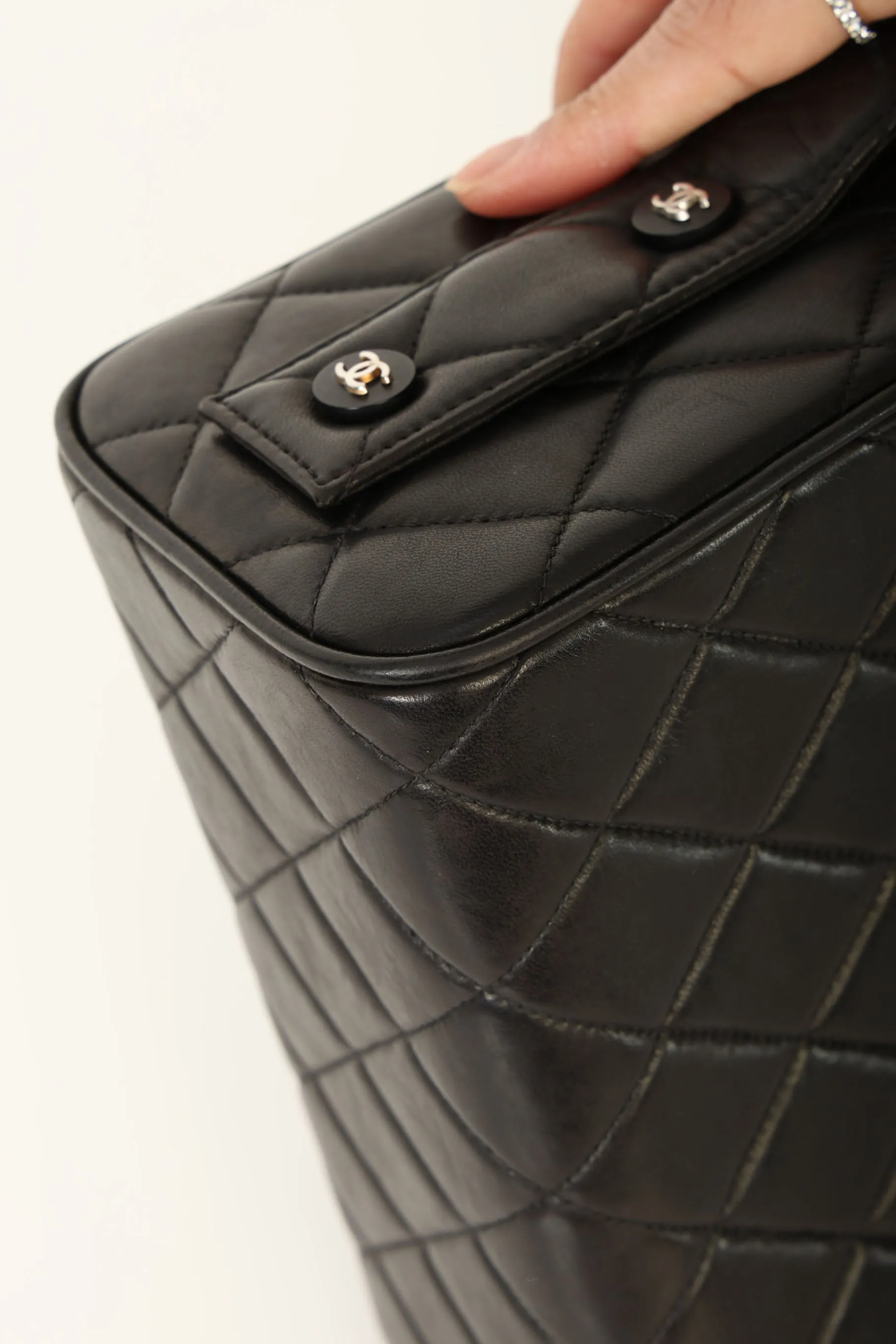 Chanel 1996 Lambskin Top Handle Vanity