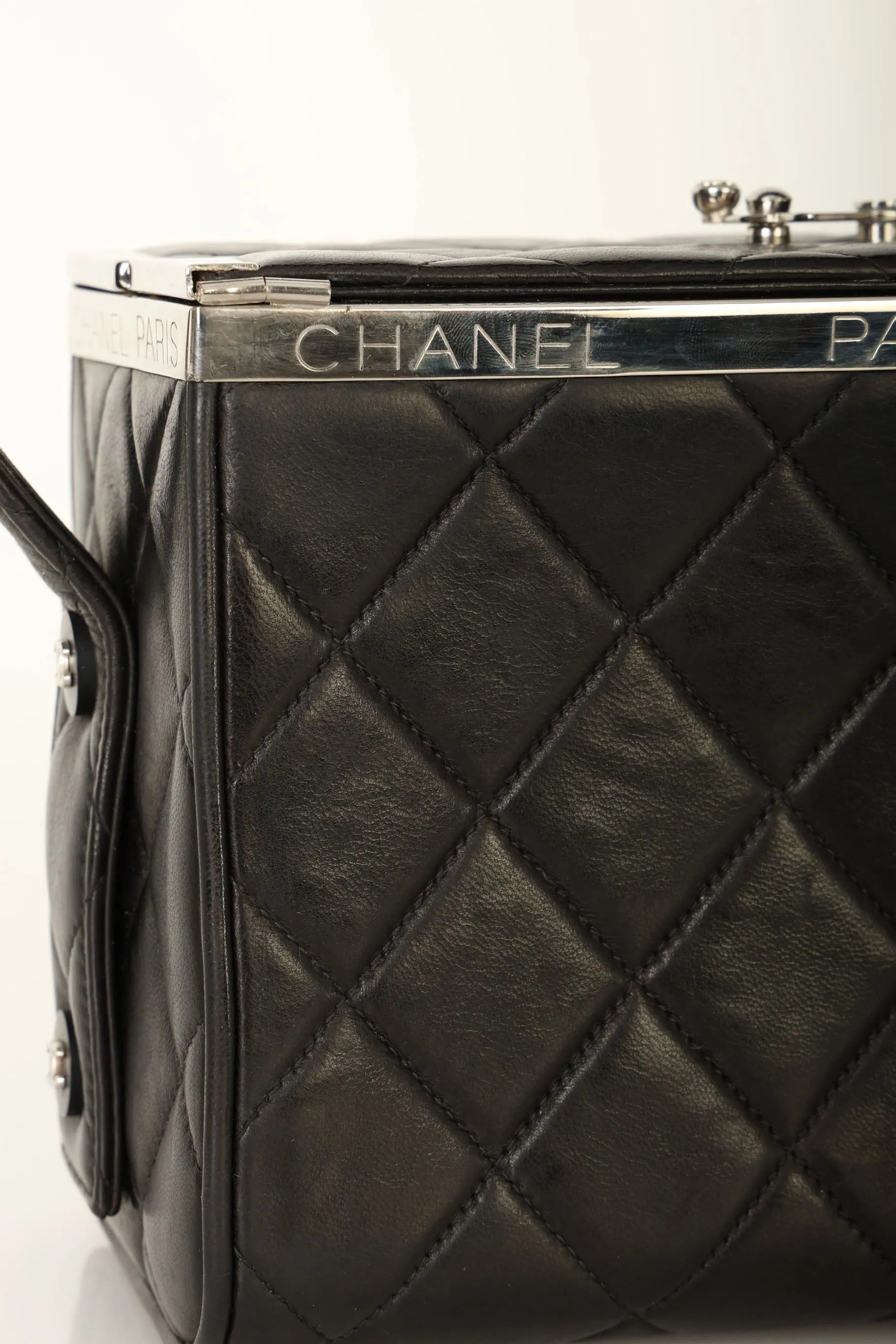 Chanel 1996 Lambskin Top Handle Vanity