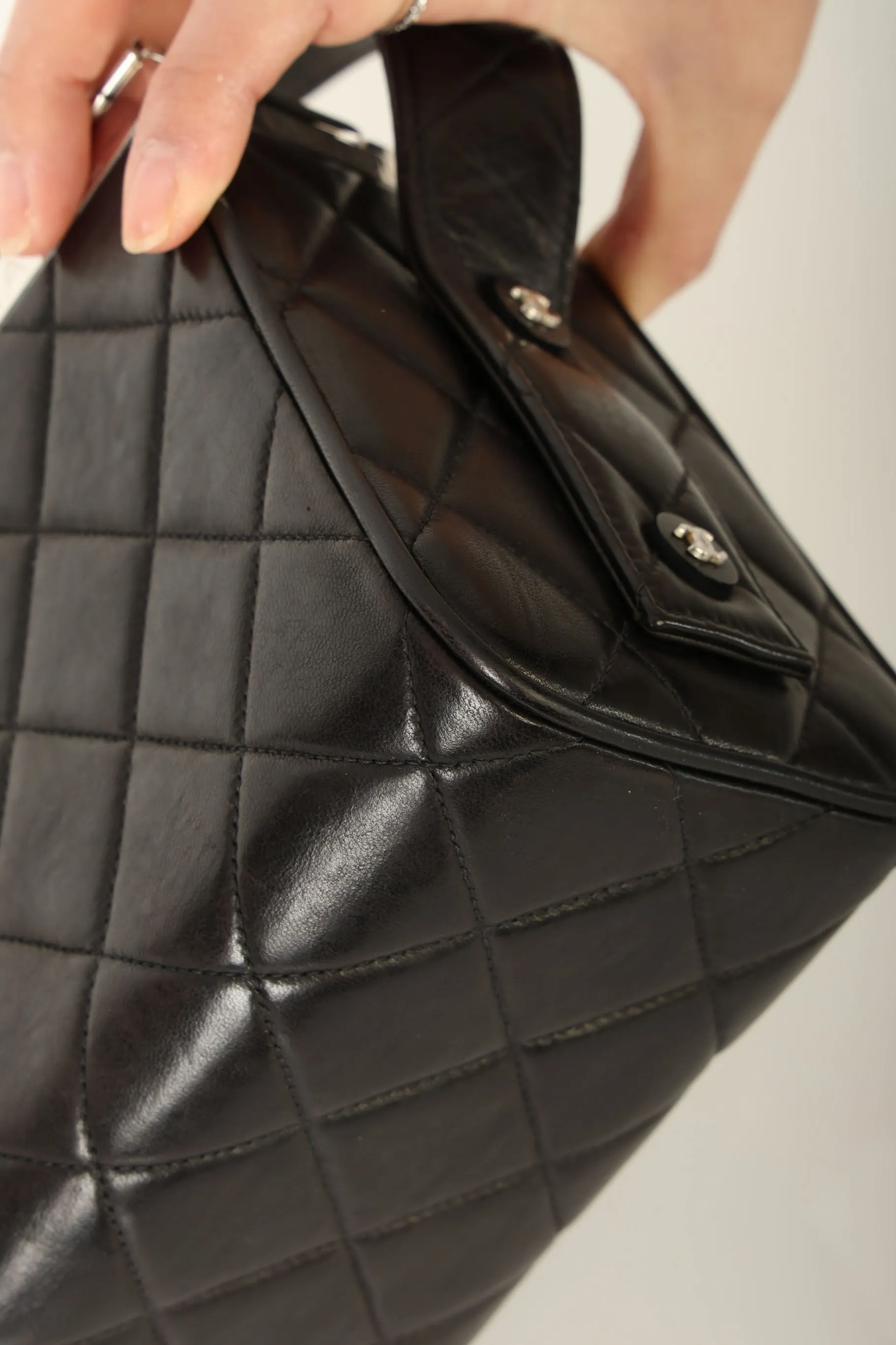 Chanel 1996 Lambskin Top Handle Vanity