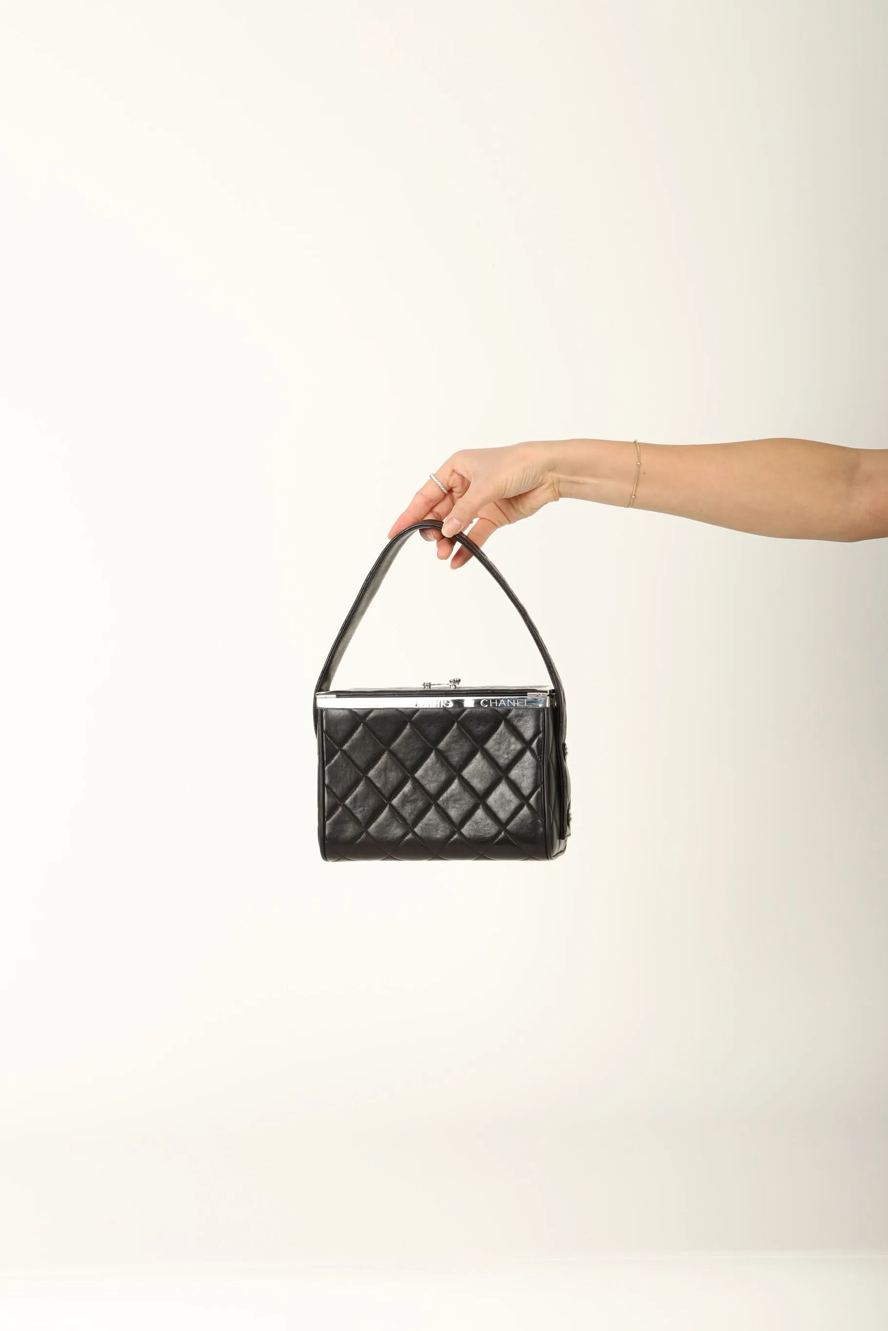 Chanel 1996 Lambskin Top Handle Vanity