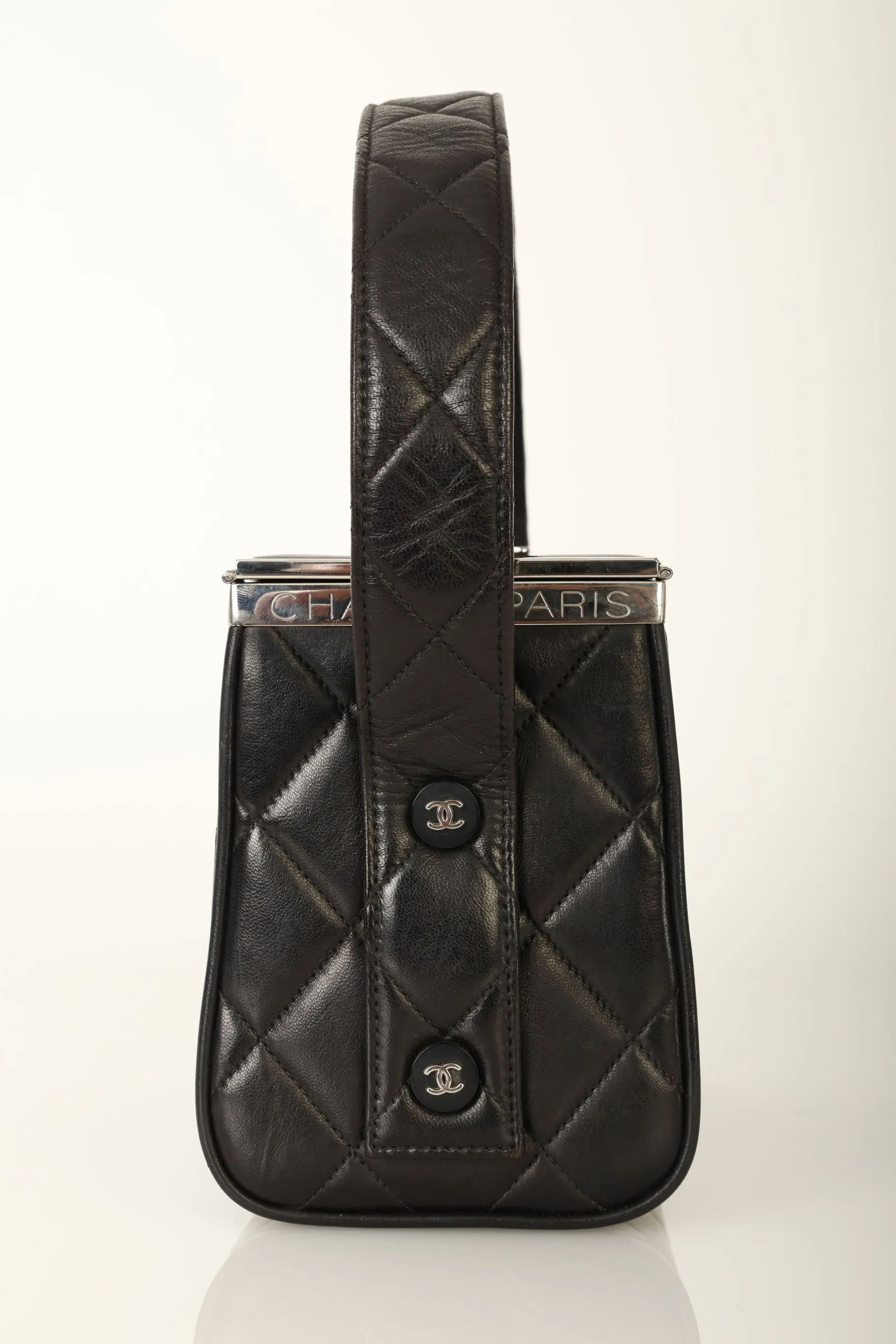 Chanel 1996 Lambskin Top Handle Vanity