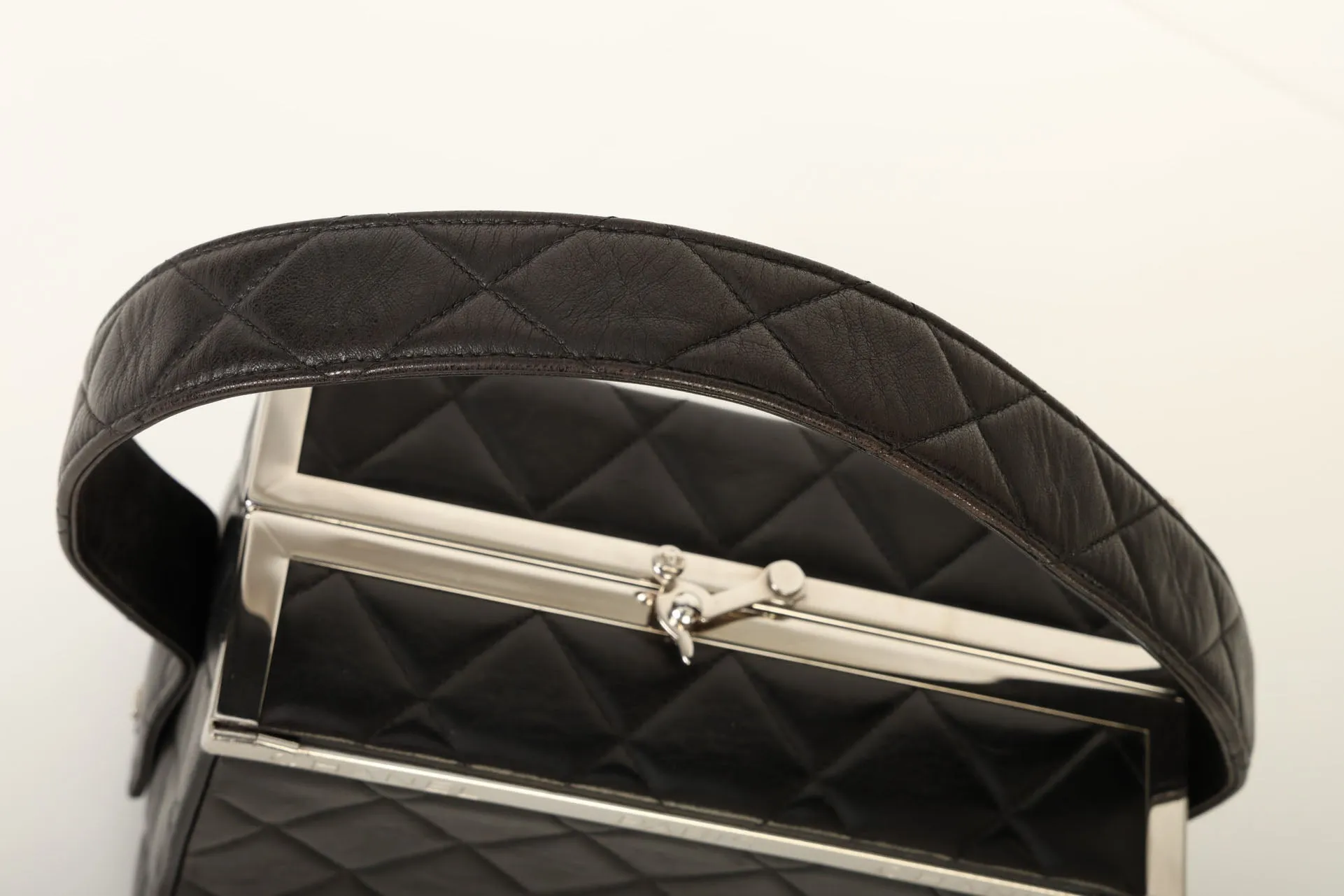 Chanel 1996 Lambskin Top Handle Vanity