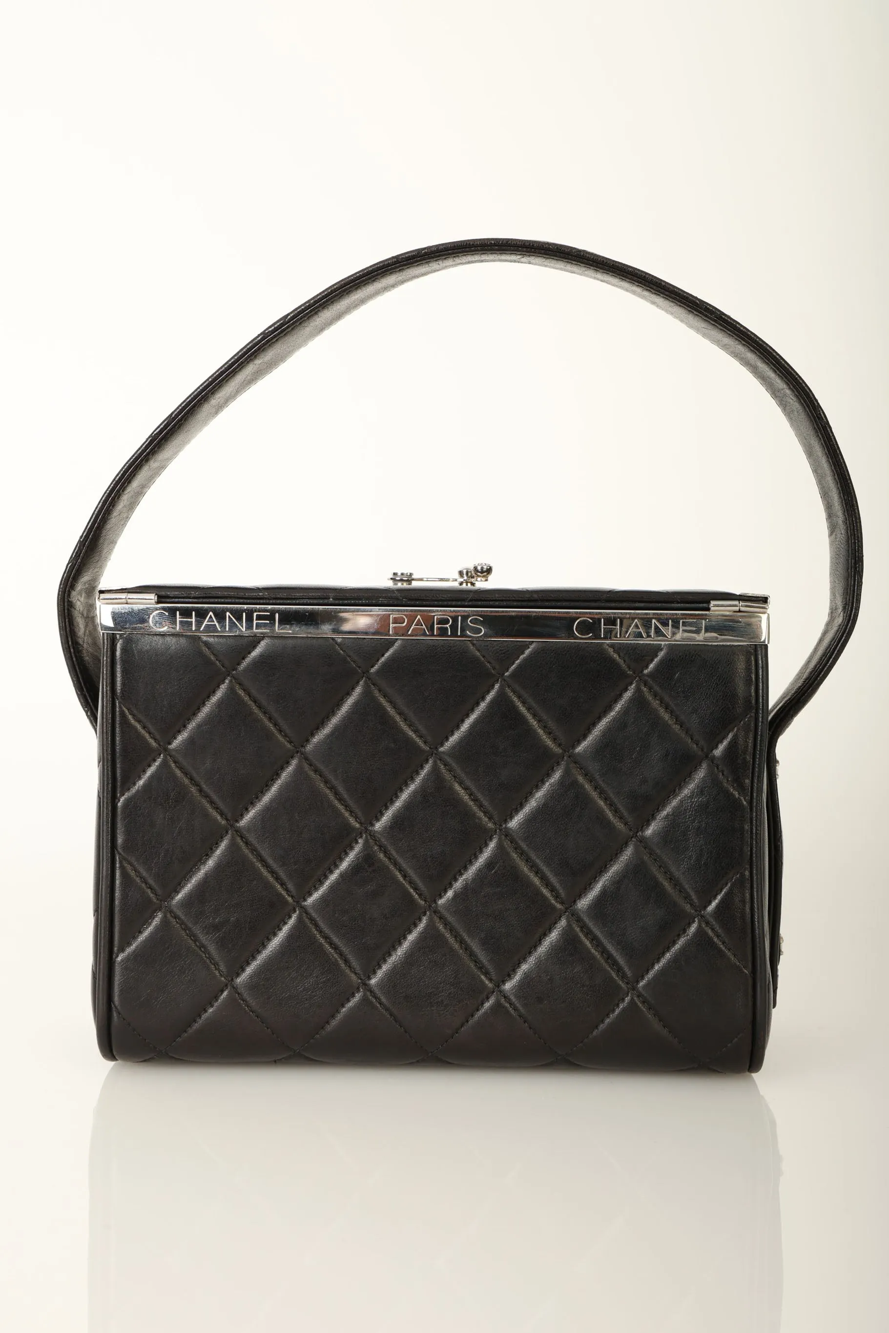 Chanel 1996 Lambskin Top Handle Vanity