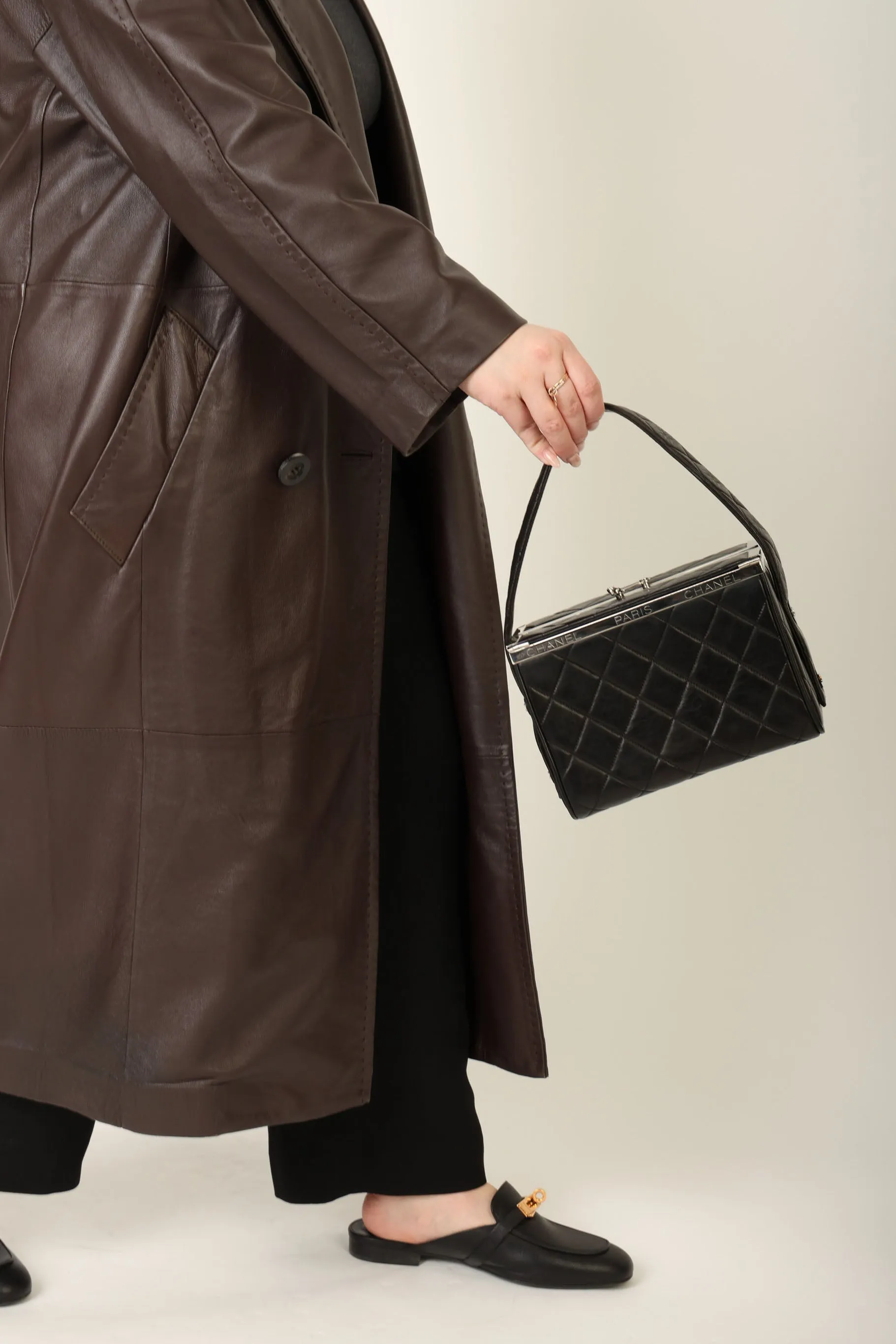 Chanel 1996 Lambskin Top Handle Vanity