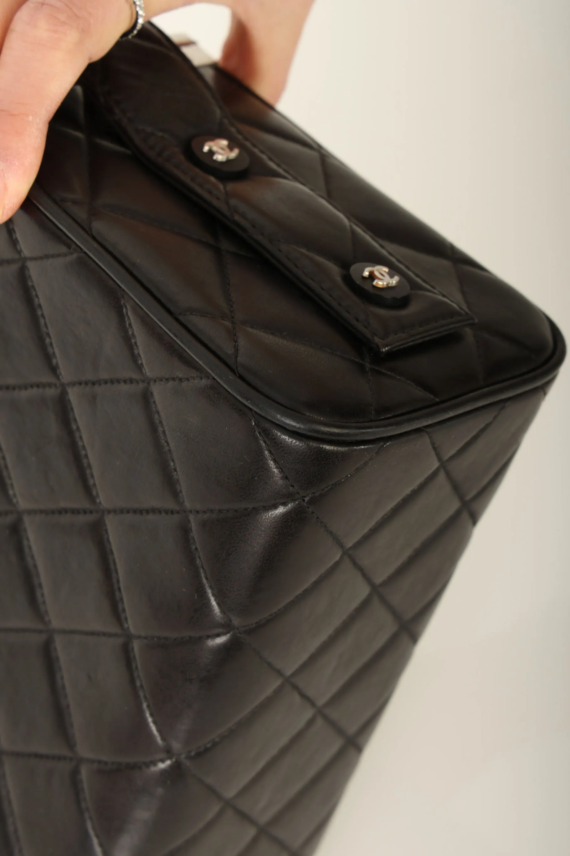 Chanel 1996 Lambskin Top Handle Vanity