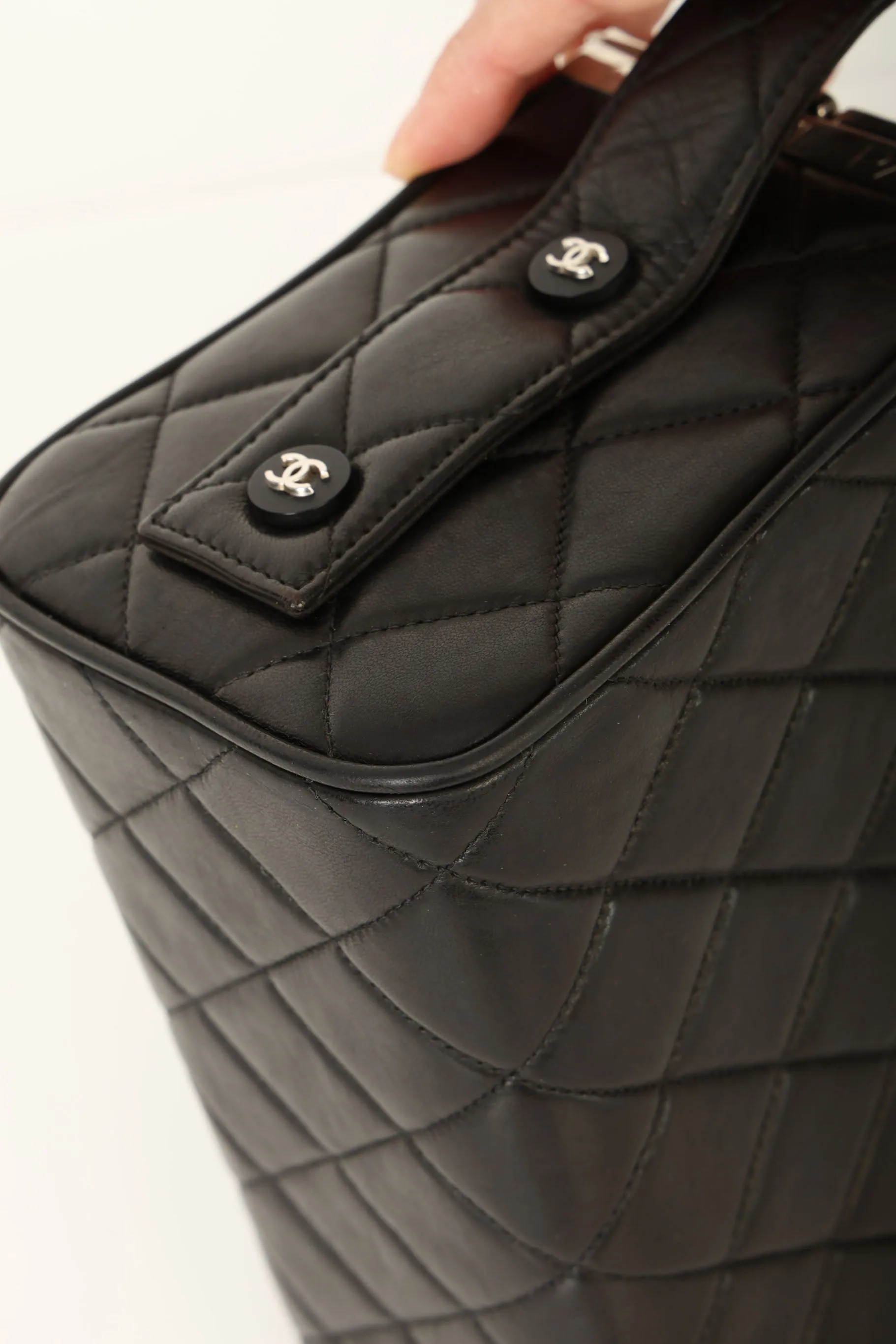 Chanel 1996 Lambskin Top Handle Vanity