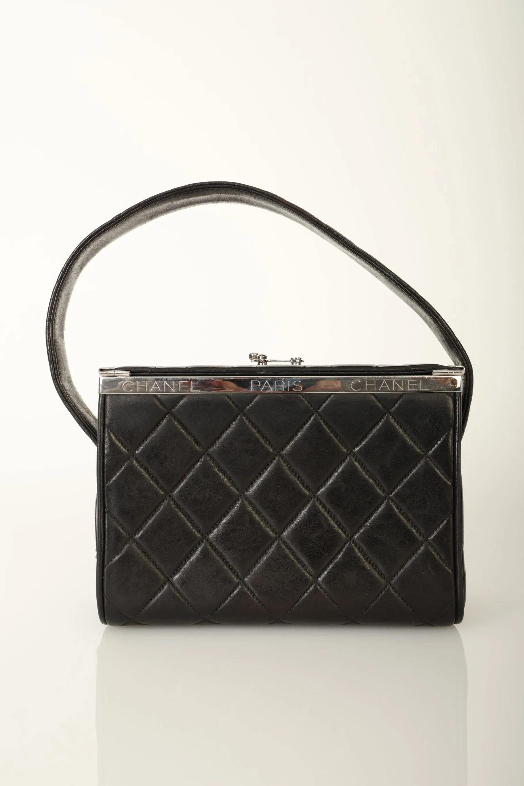 Chanel 1996 Lambskin Top Handle Vanity