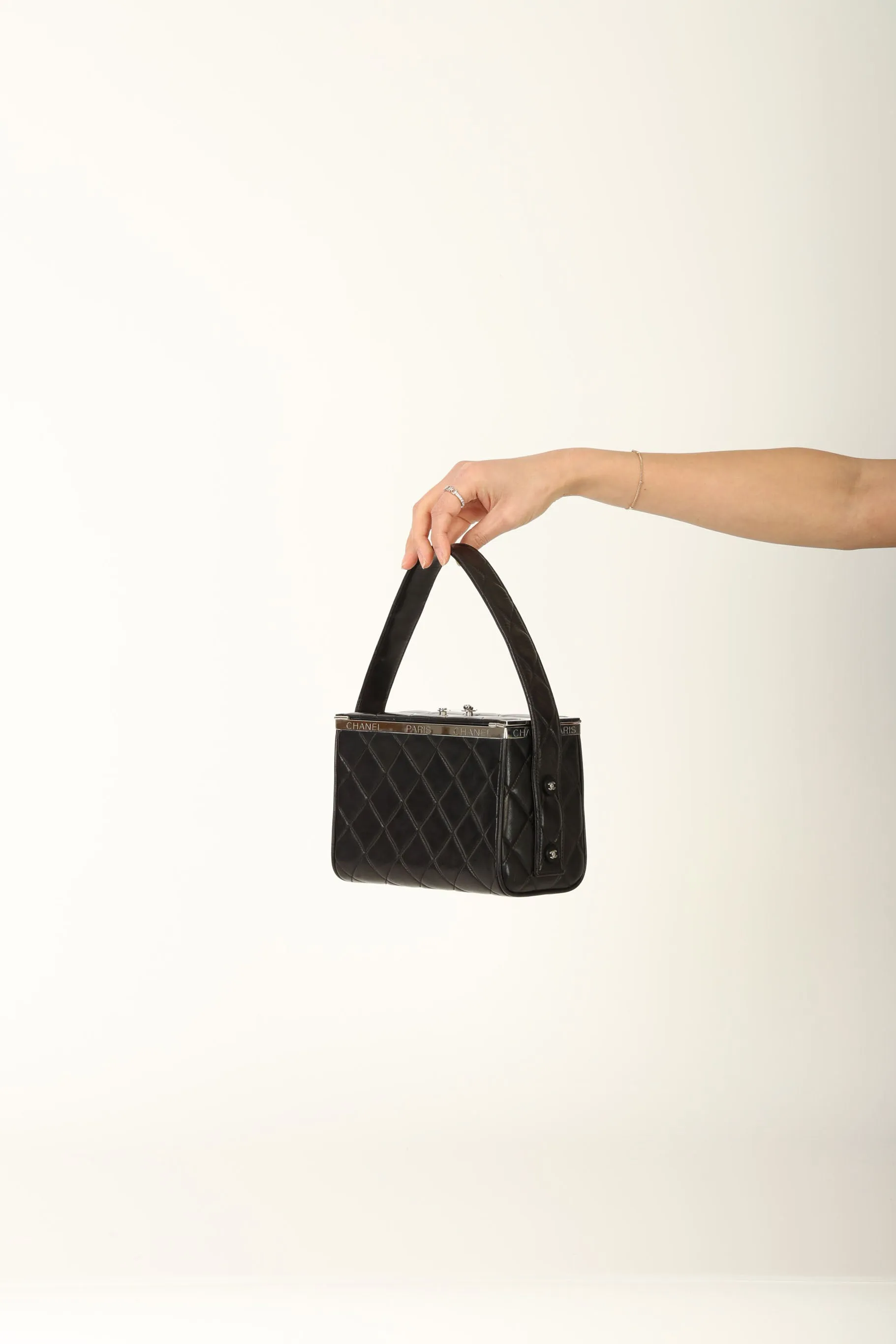 Chanel 1996 Lambskin Top Handle Vanity