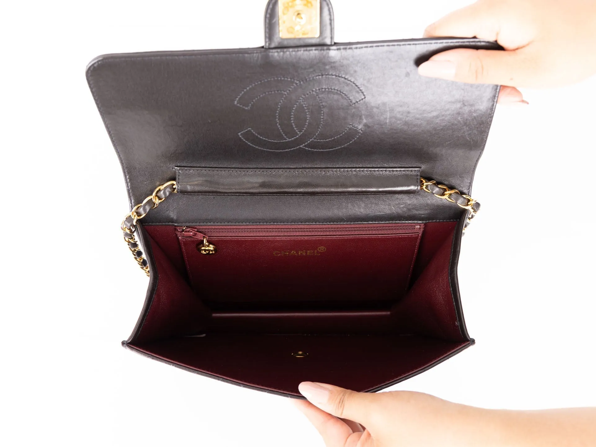 Chanel 1997 Lambskin Single Half Flap