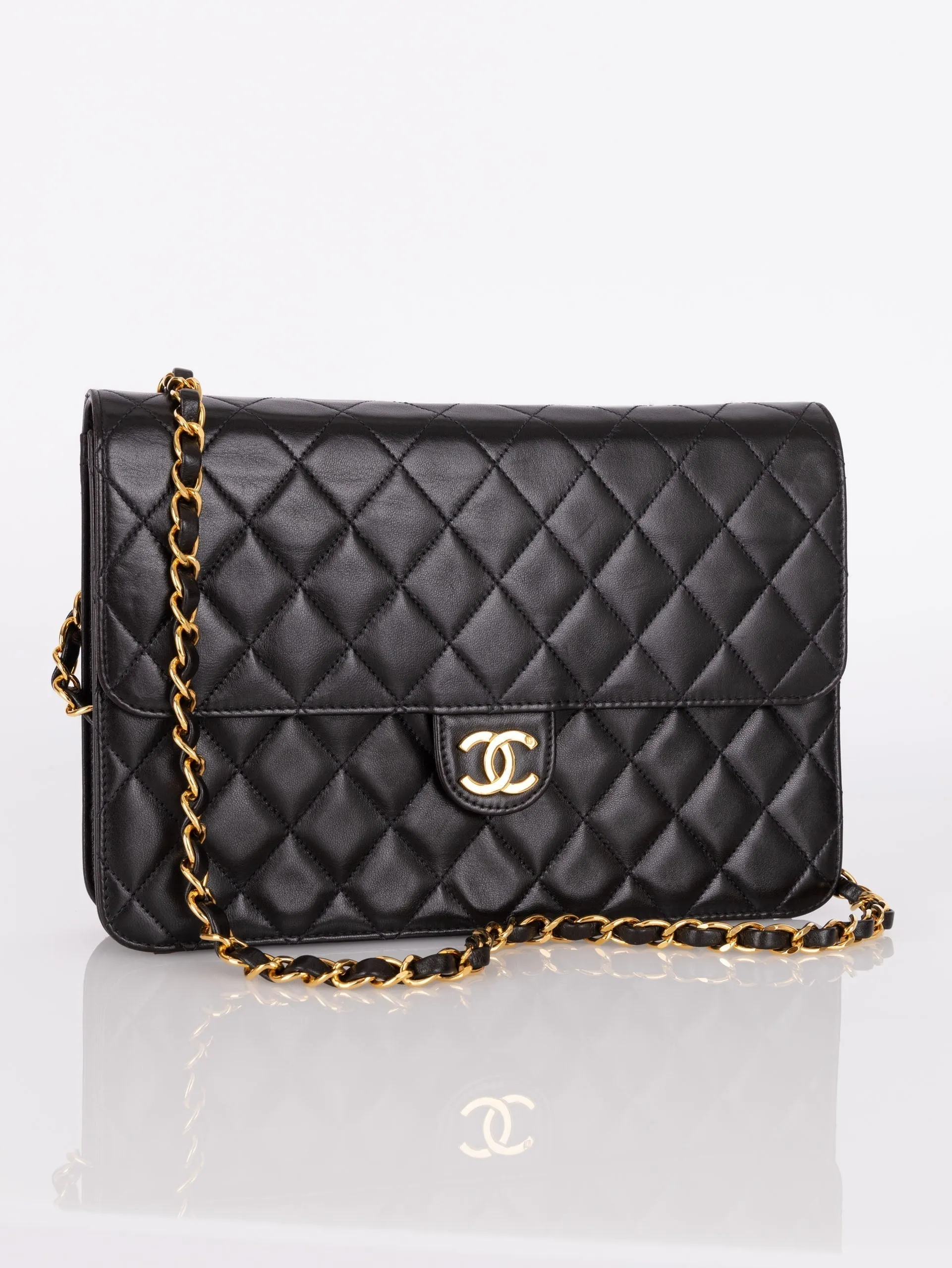 Chanel 1997 Lambskin Single Half Flap