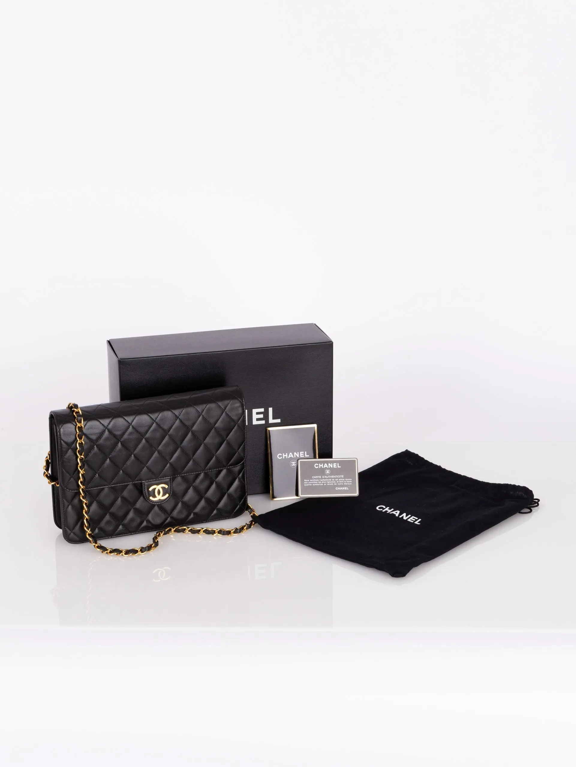 Chanel 1997 Lambskin Single Half Flap