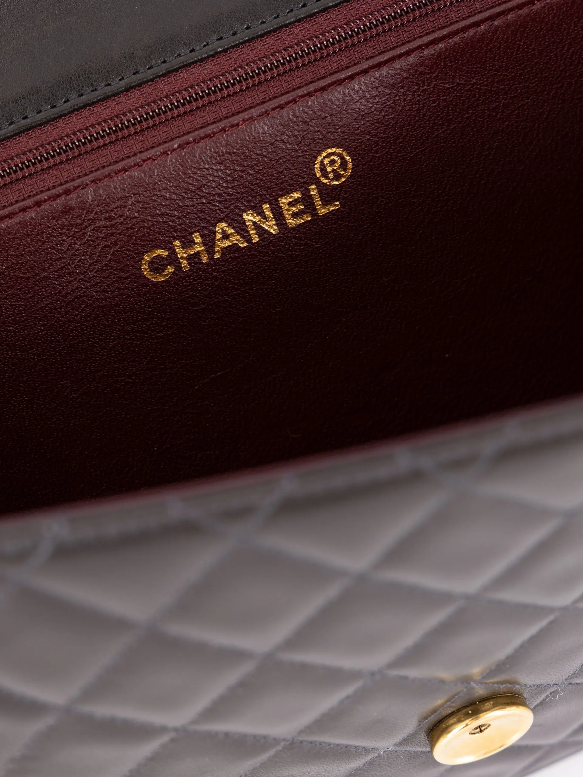 Chanel 1997 Lambskin Single Half Flap