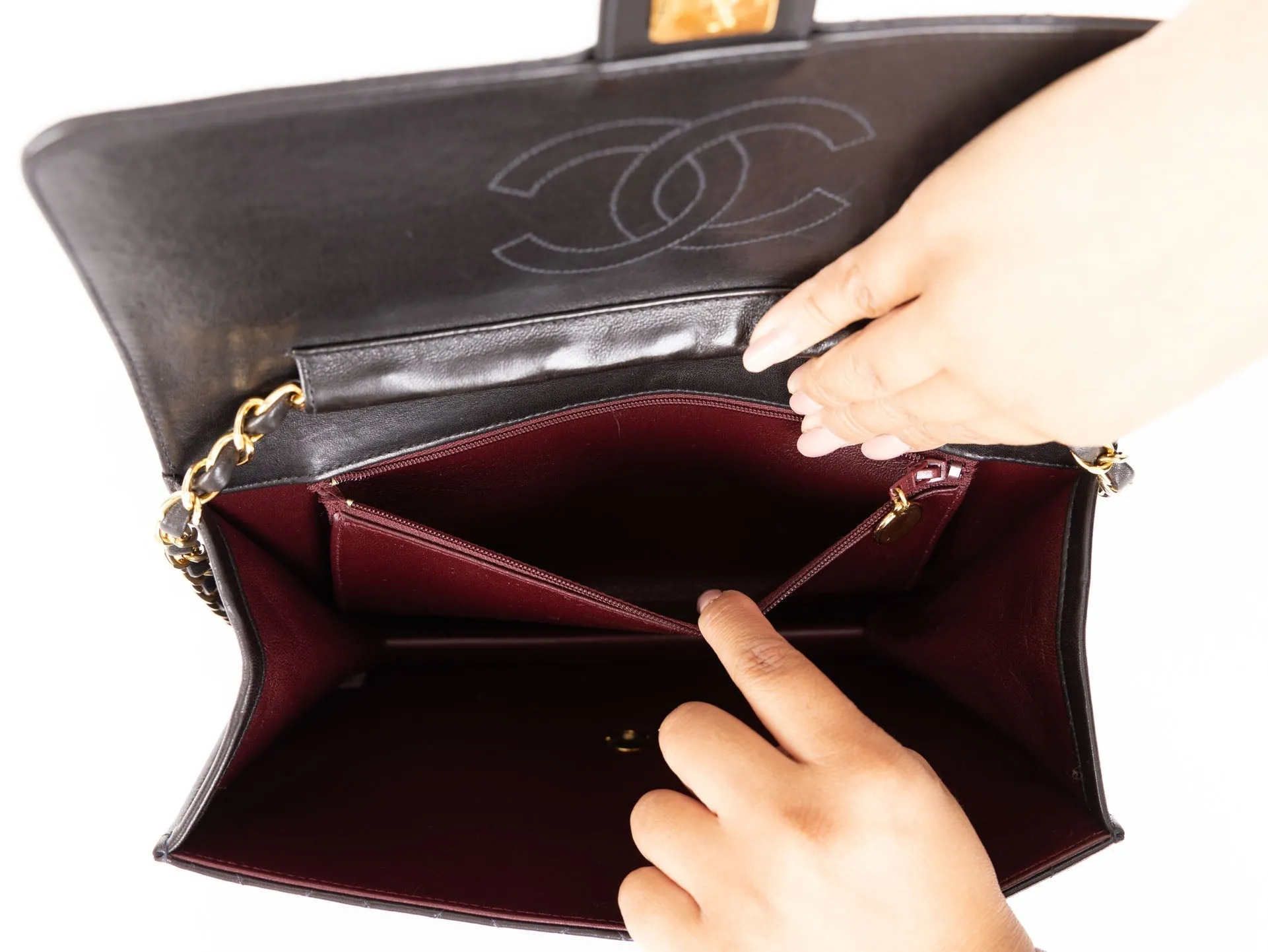 Chanel 1997 Lambskin Single Half Flap