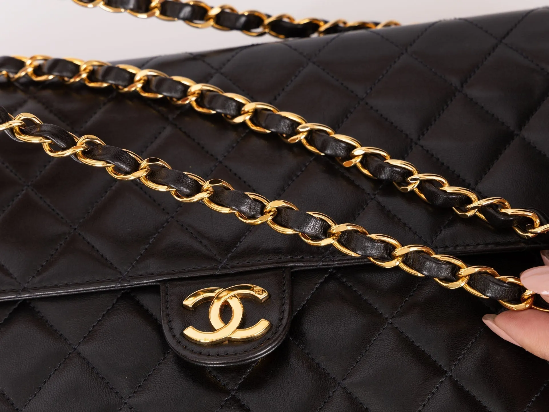 Chanel 1997 Lambskin Single Half Flap