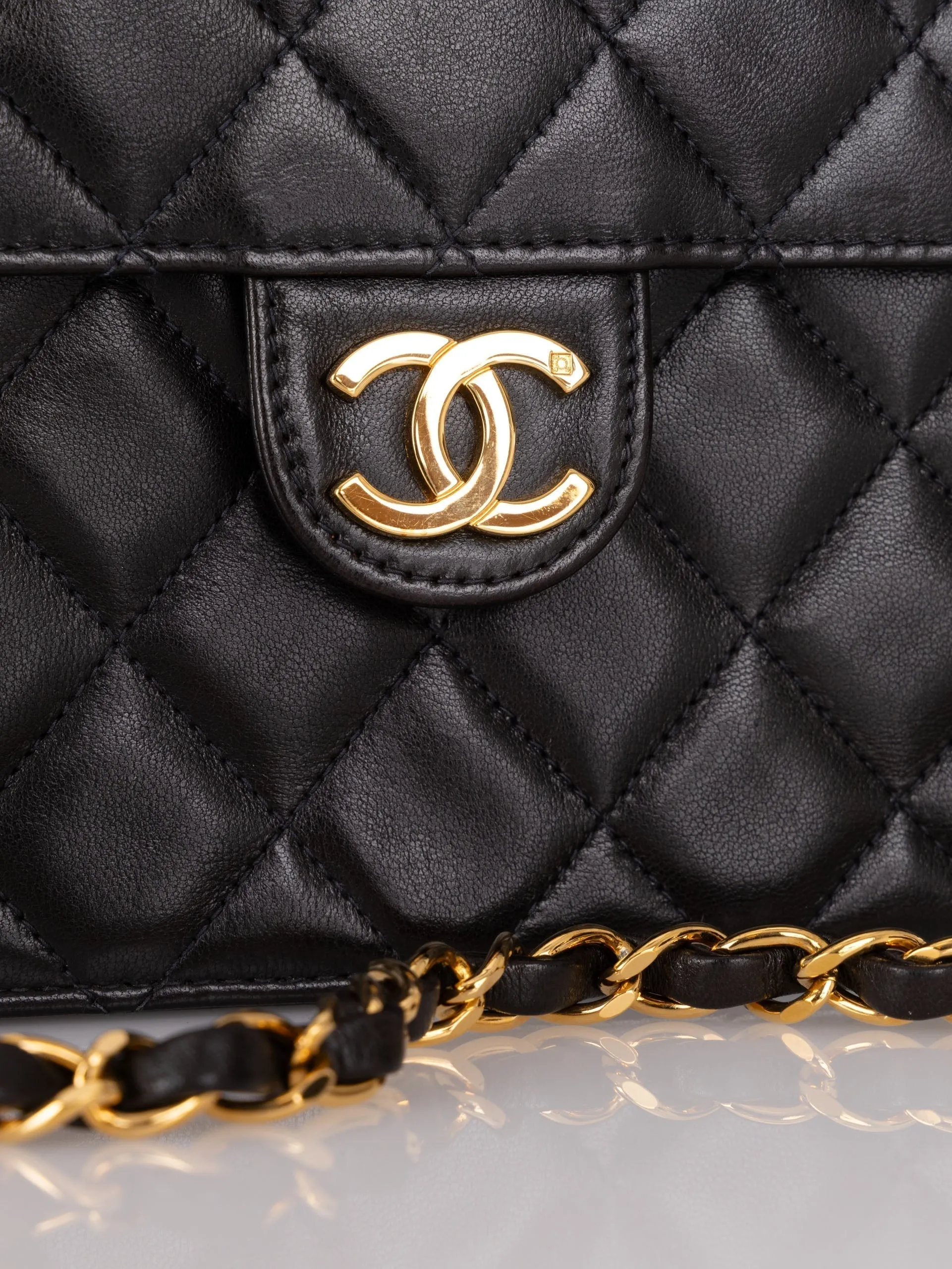 Chanel 1997 Lambskin Single Half Flap
