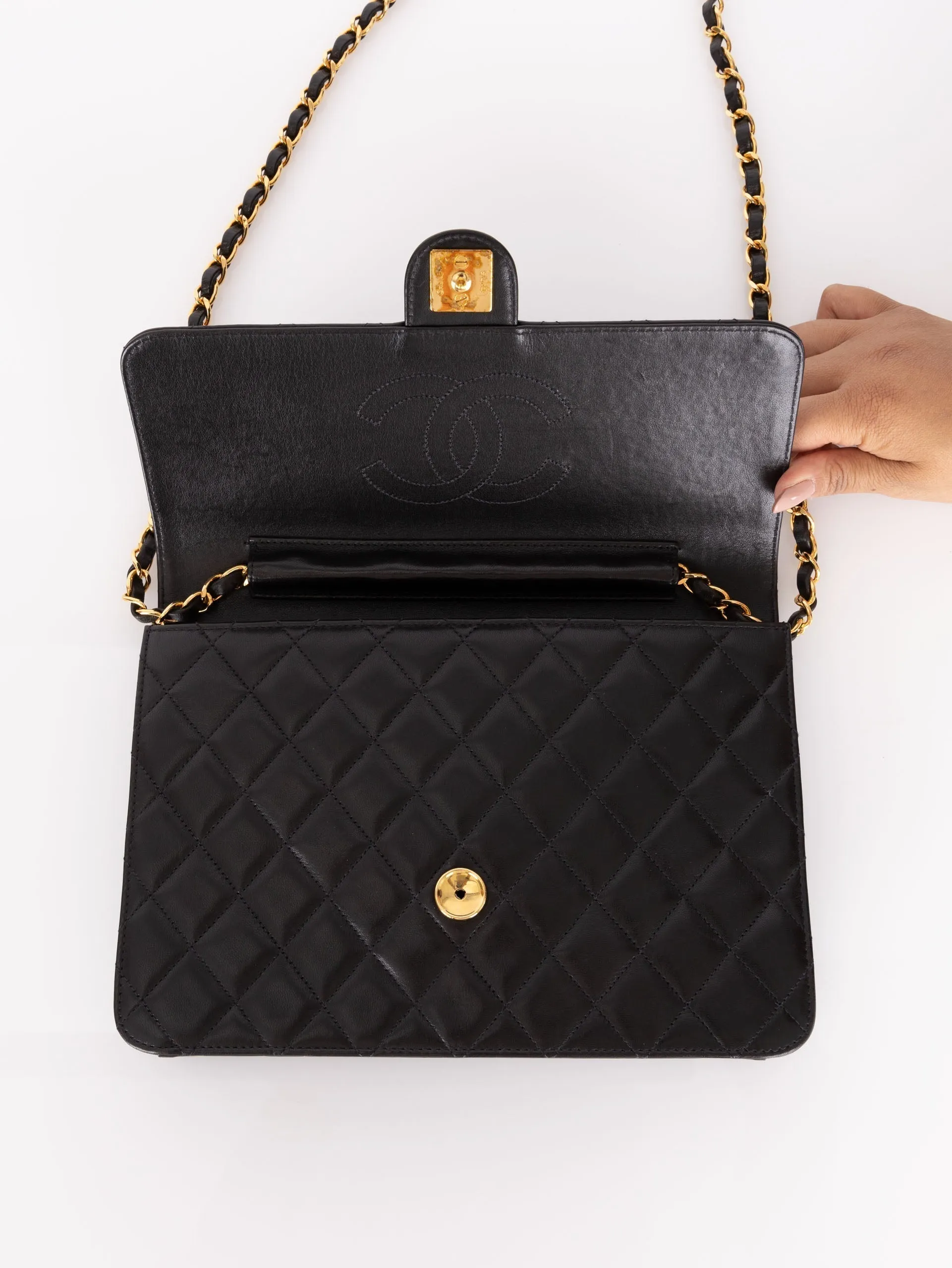 Chanel 1997 Lambskin Single Half Flap