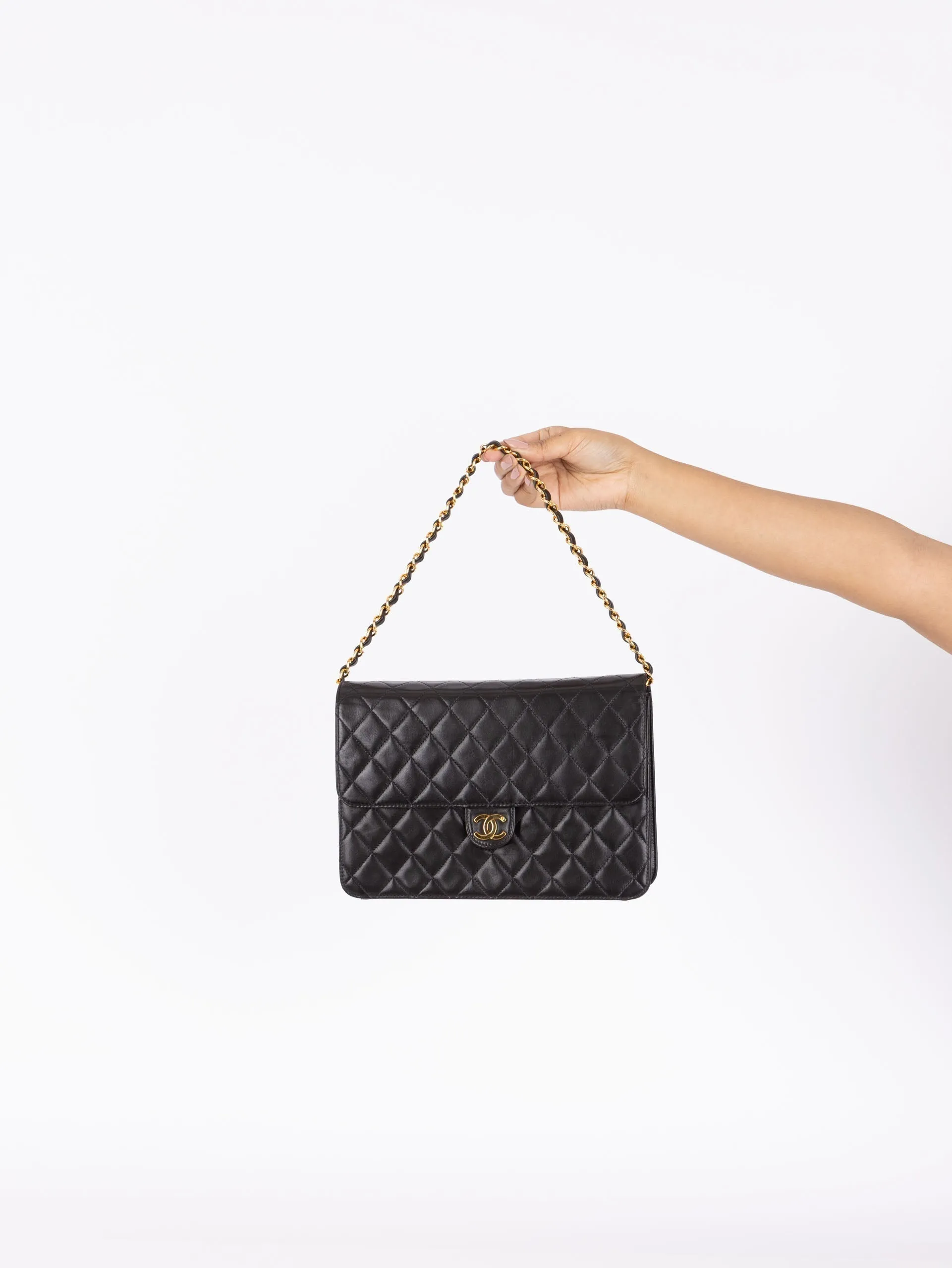 Chanel 1997 Lambskin Single Half Flap