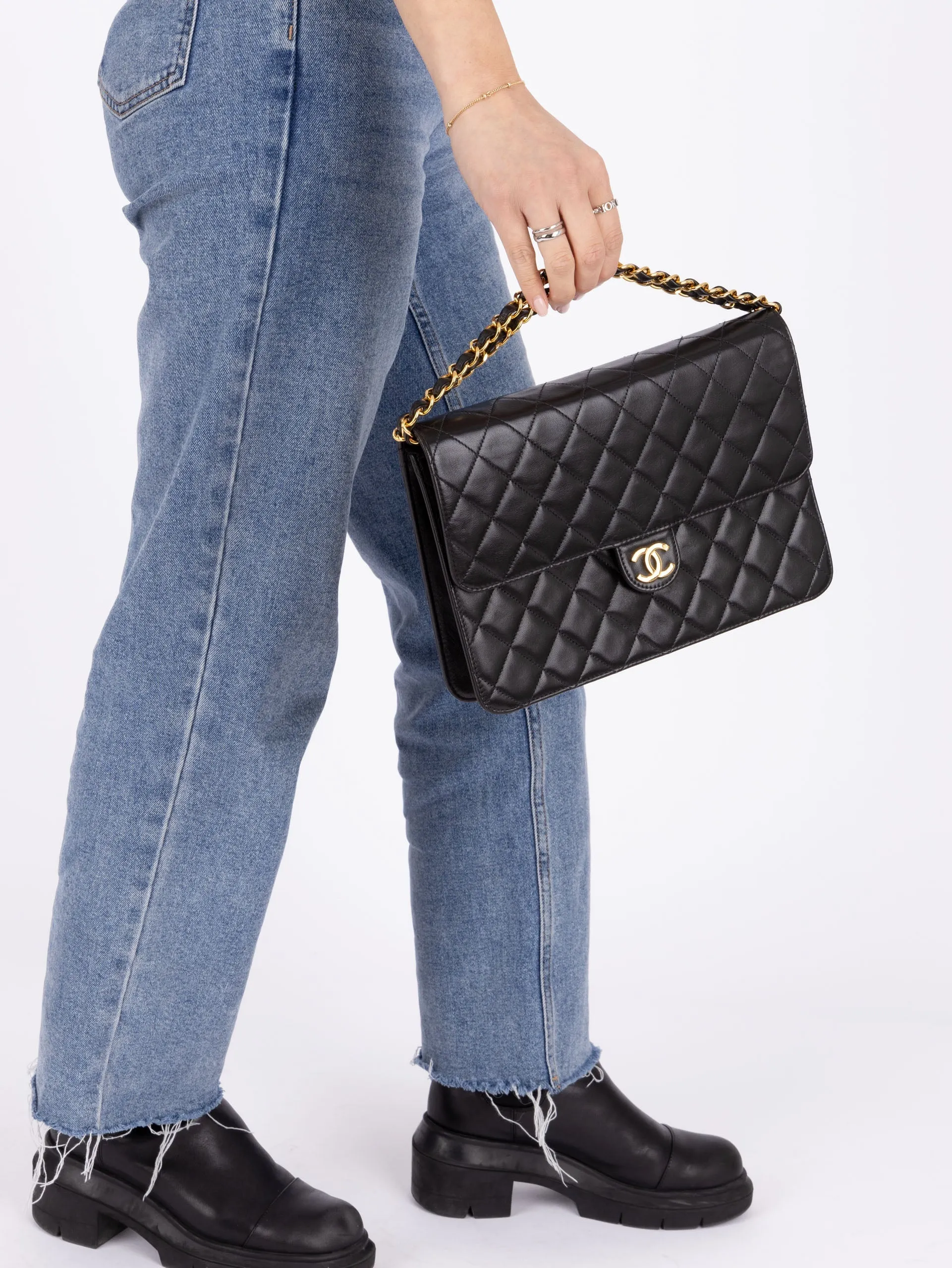 Chanel 1997 Lambskin Single Half Flap