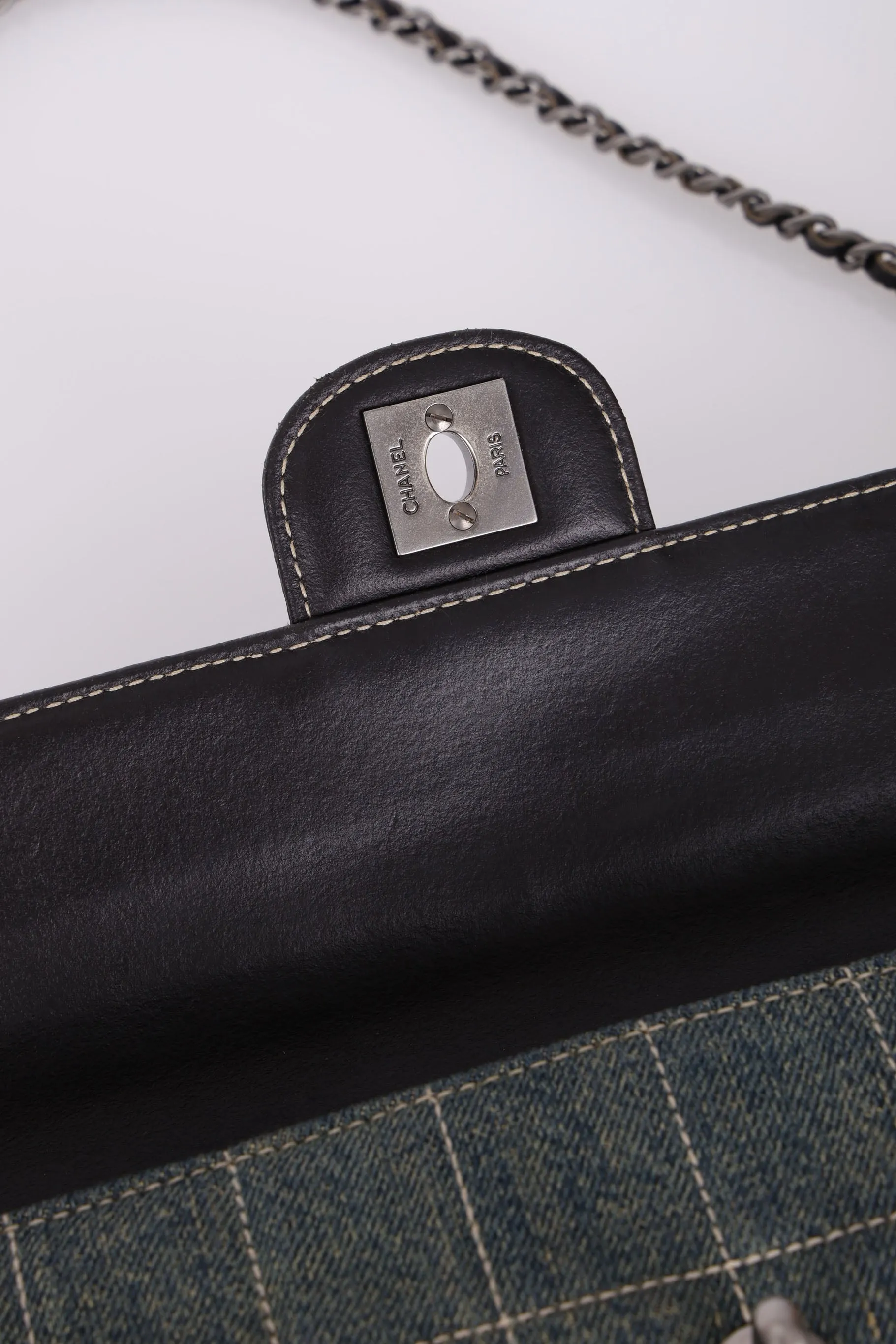Chanel 2000 Denim East West Flap