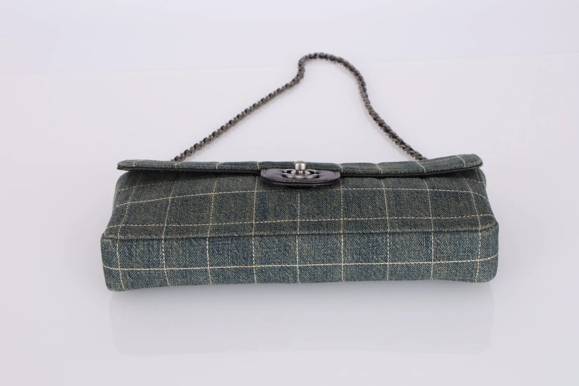 Chanel 2000 Denim East West Flap