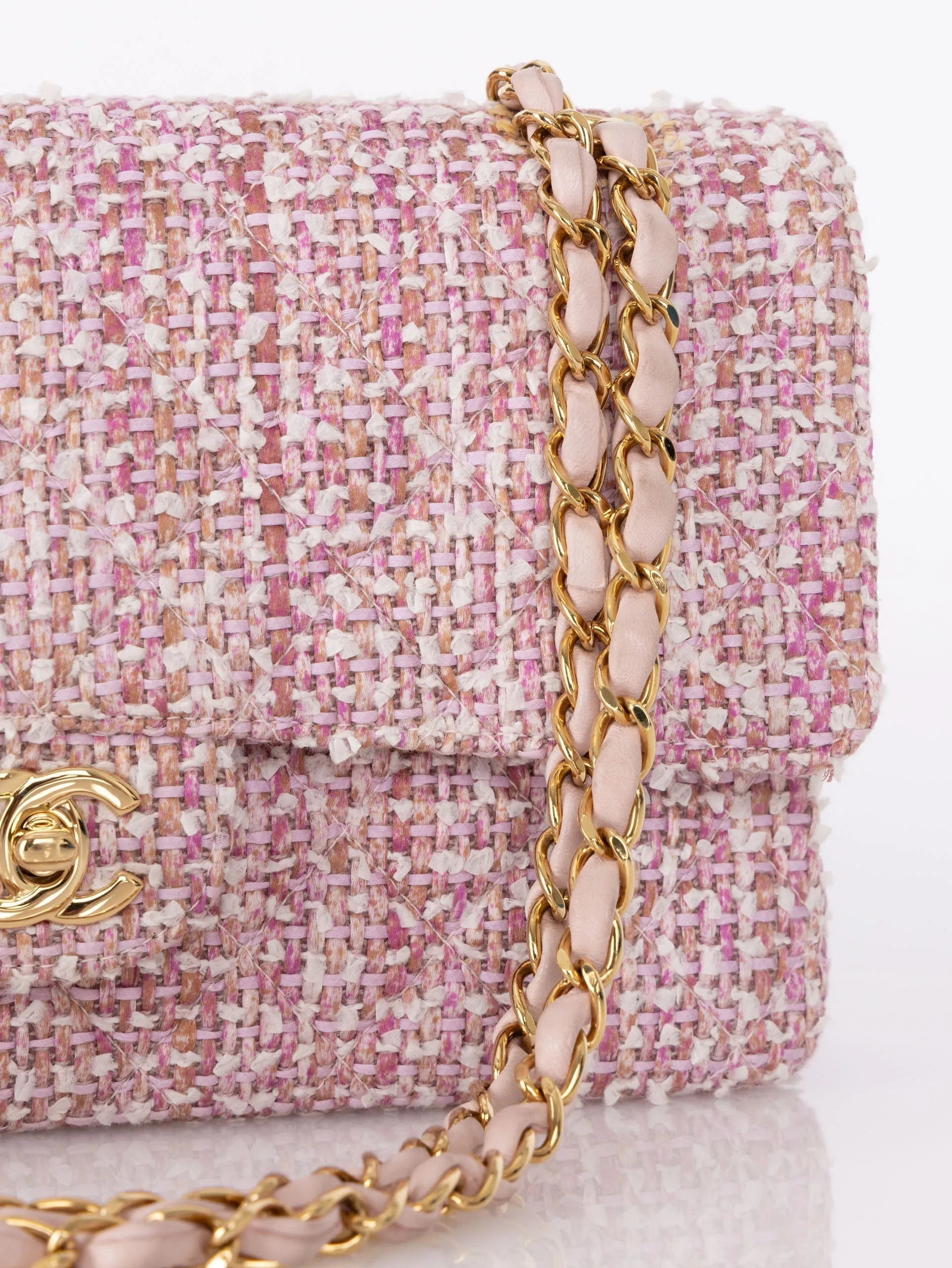 Chanel 2003 Tweed Medium Double Flap