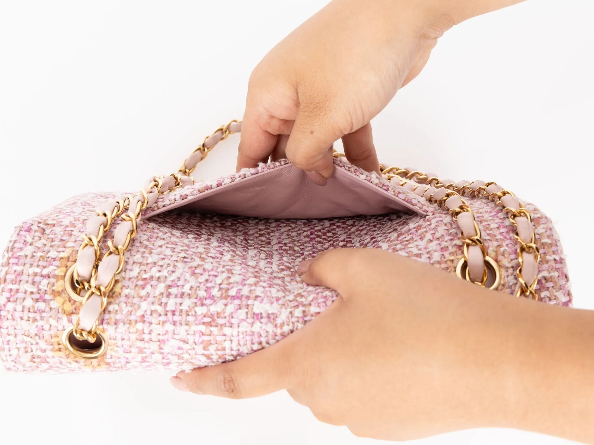 Chanel 2003 Tweed Medium Double Flap