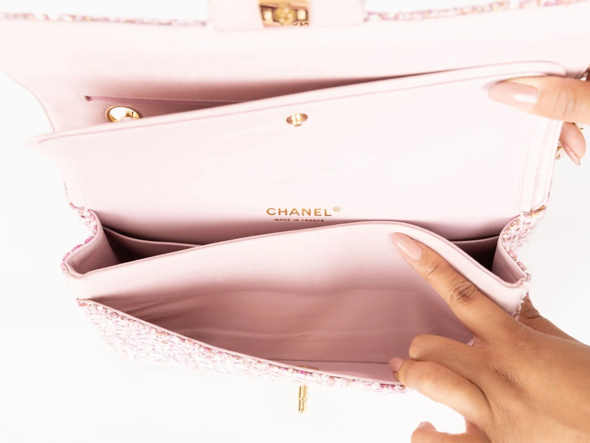 Chanel 2003 Tweed Medium Double Flap