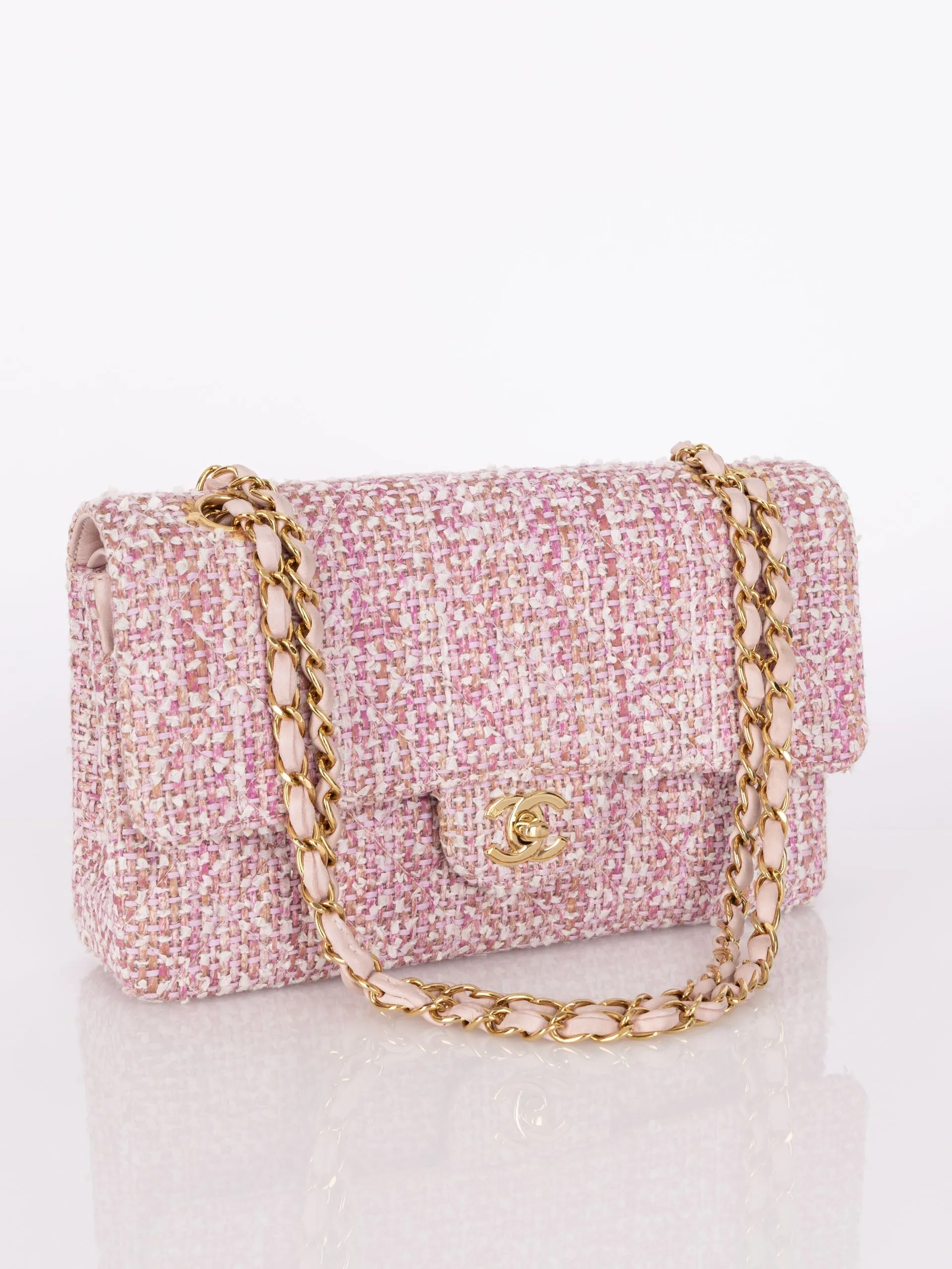 Chanel 2003 Tweed Medium Double Flap